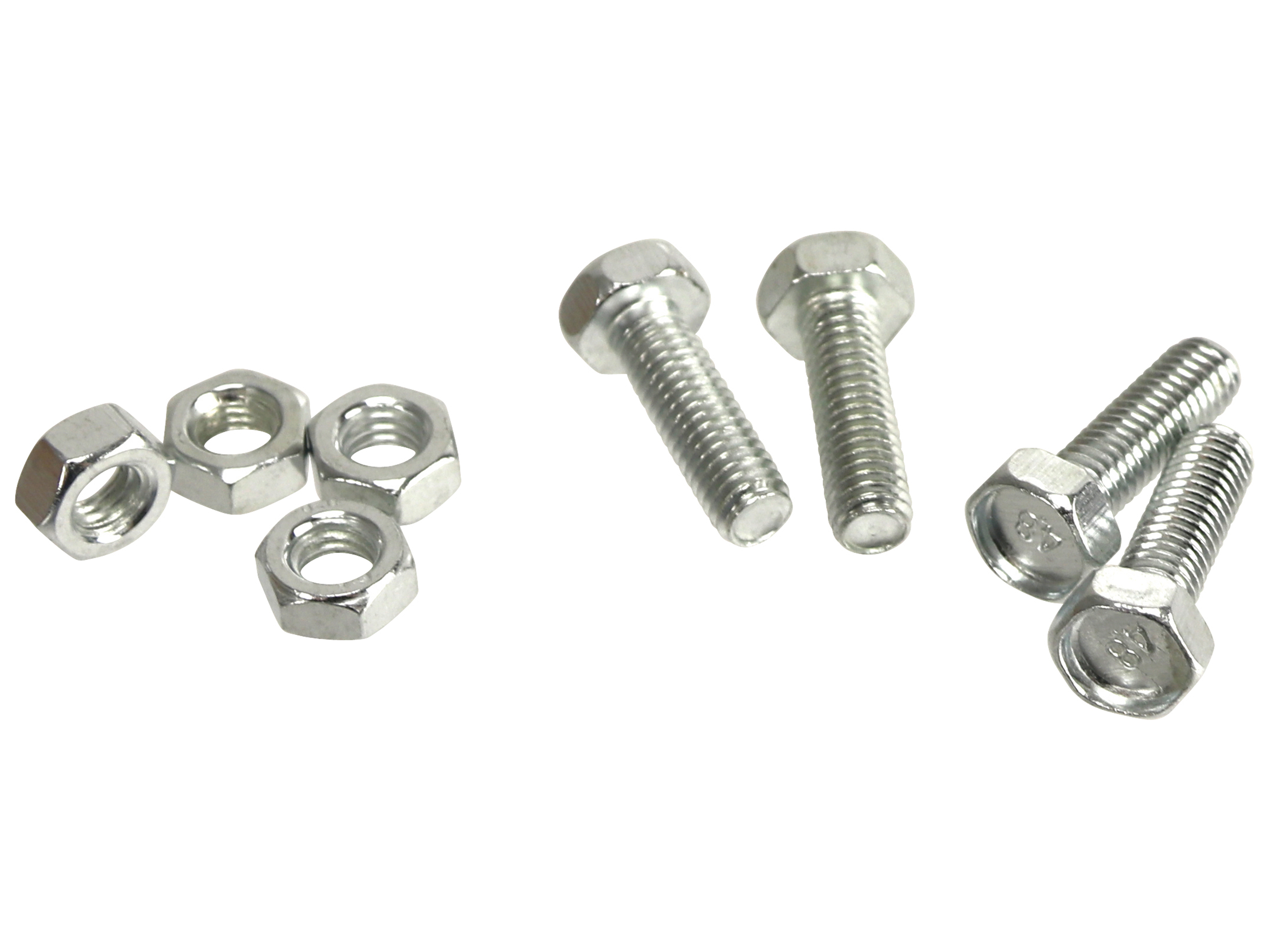 MASTERPROOF Gewindeschrauben M6x20 mit Muttern, 4 Stück MASTERPROOF Gewindeschrauben M6x20 mit Muttern, 4 Stück
