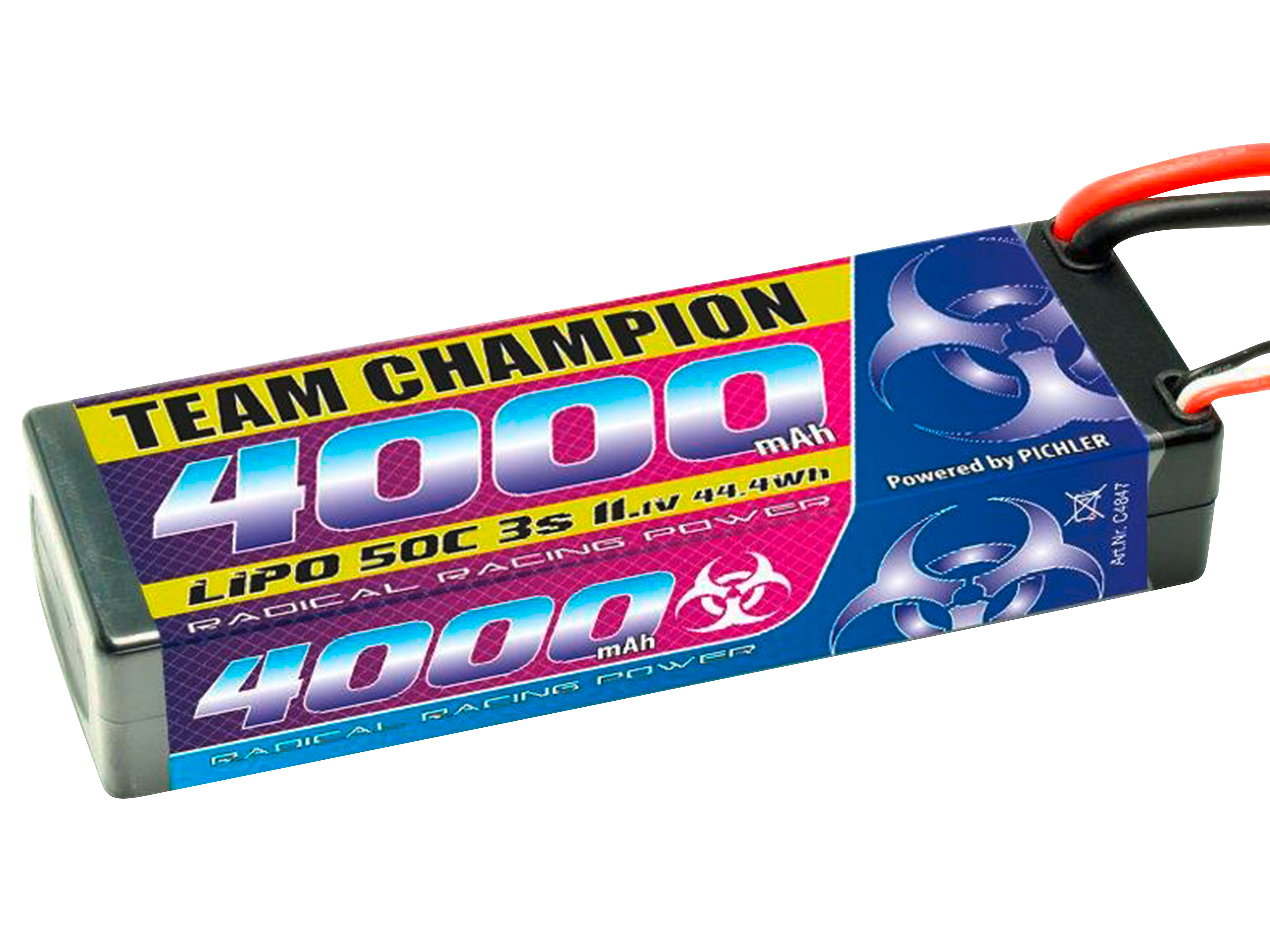 PICHLER LiPo Akku Team Champion 4000, 11,1V, 50C, T Stecker PICHLER LiPo Akku Team Champion 4000, 11,1V, 50C, T Stecker