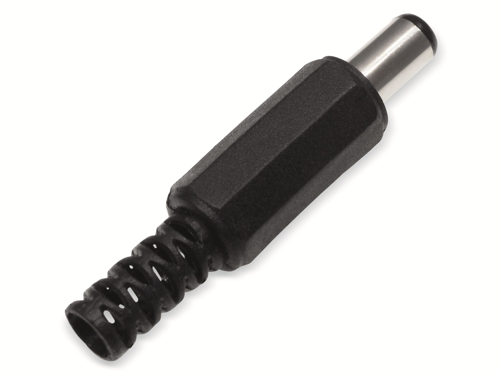 Hohlstecker, Ø 2,1 mm, 9 mm, Knickschutz Hohlstecker, Ø 2,1 mm, 9 mm, Knickschutz
