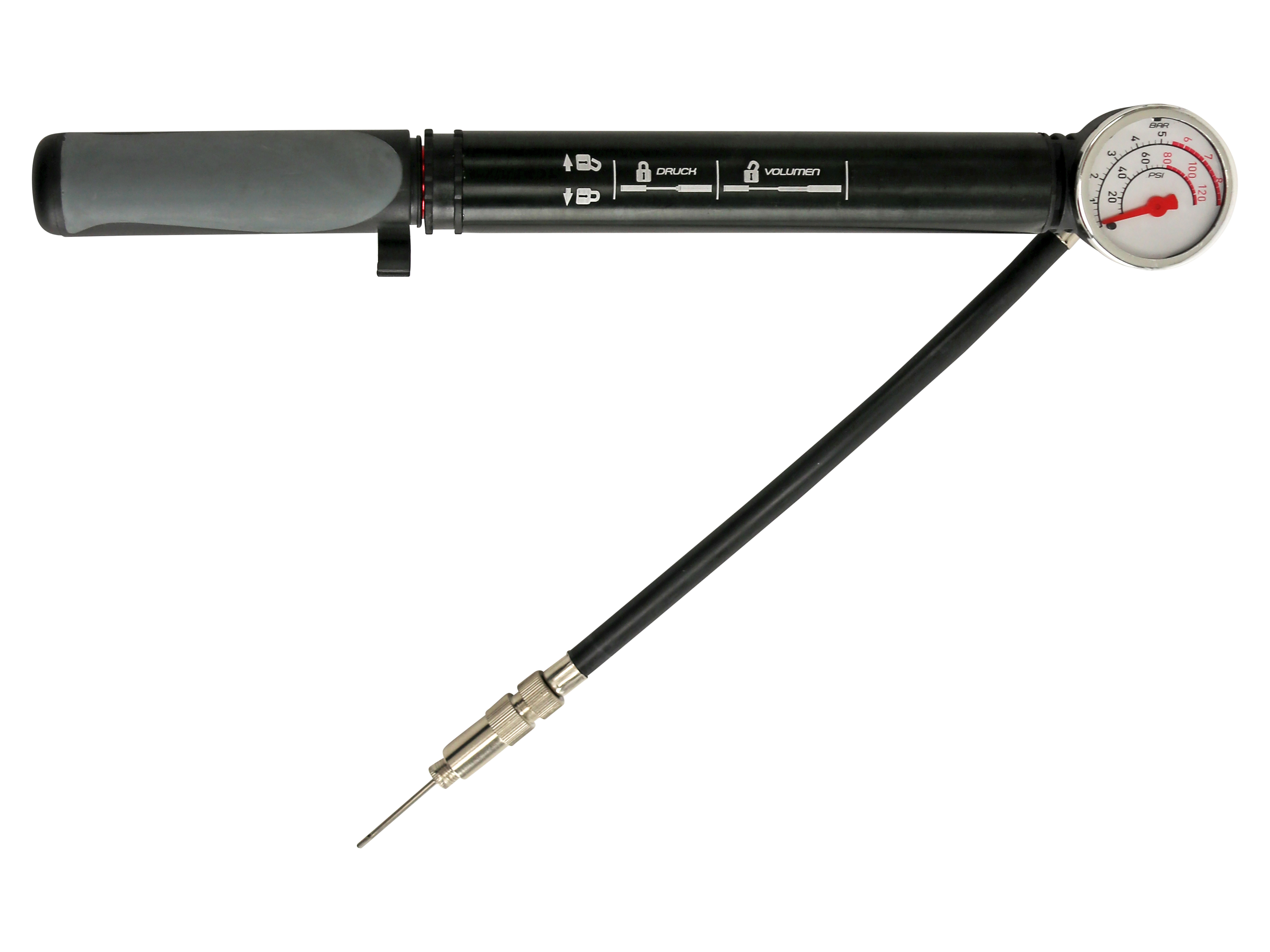 Mini Luftpumpe, 8 bar, 120 PSI, Universaler Ventiladapter Mini Luftpumpe, 8 bar, 120 PSI, Universaler Ventiladapter