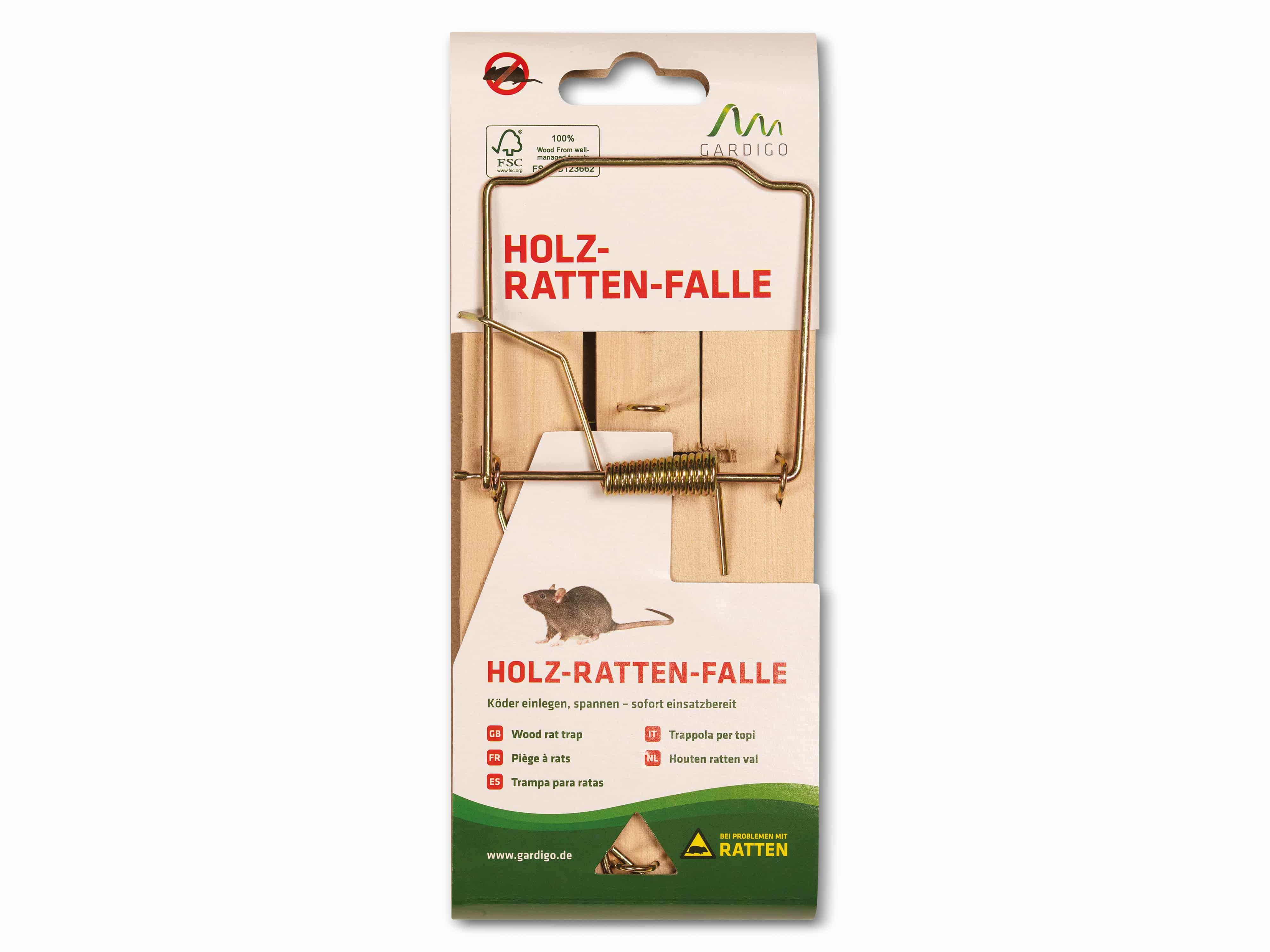 GARDIGO Holz-Rattenfalle GARDIGO Holz-Rattenfalle