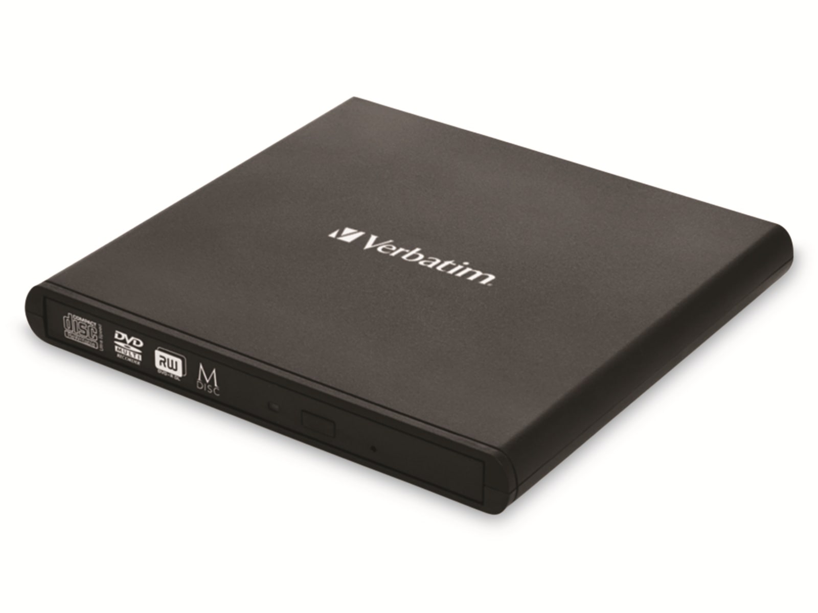 VERBATIM USB 2.0 Laufwerk, 8x/6x/24x, Slimeline, M-DISC VERBATIM USB 2.0 Laufwerk, 8x/6x/24x, Slimeline, M-DISC