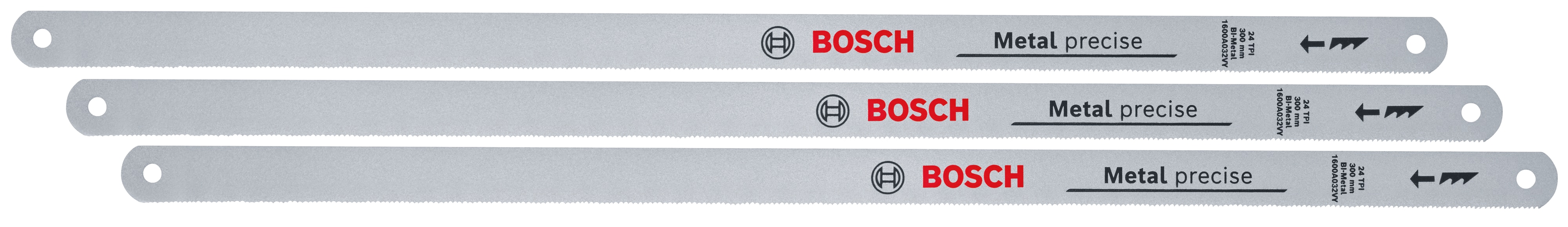BOSCH Sägeblätter für Bügelsäge, 1600A032UM, 300 mm, 24 TPI, 3 Stück BOSCH Sägeblätter für Bügelsäge, 1600A032UM, 300 mm, 24 TPI, 3 Stück