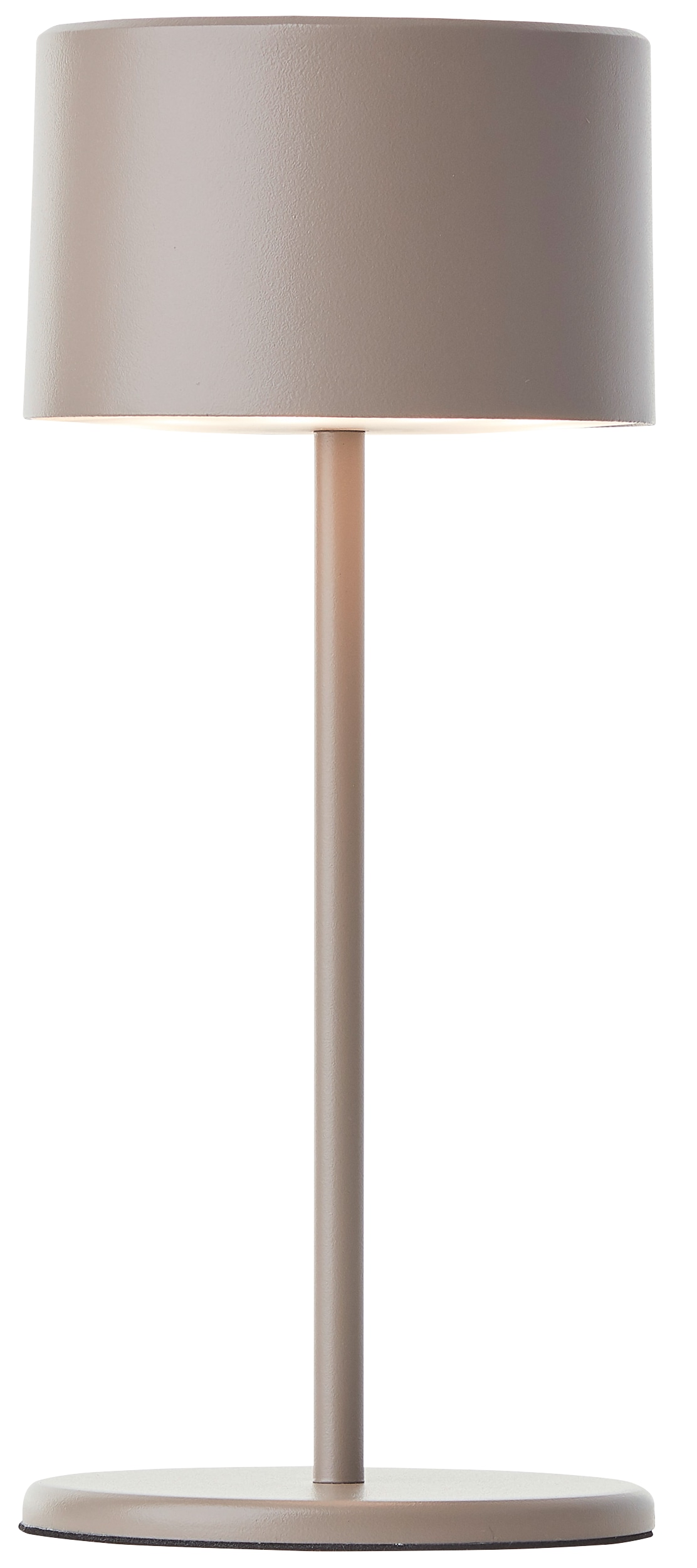 BRILLIANT LED-Akku-Tischleuchte Helio, 2 W, 210 lm, 3000 K, IP20, Metall, taupe BRILLIANT LED-Akku-Tischleuchte Helio, 2 W, 210 lm, 3000 K, Metall, taupe