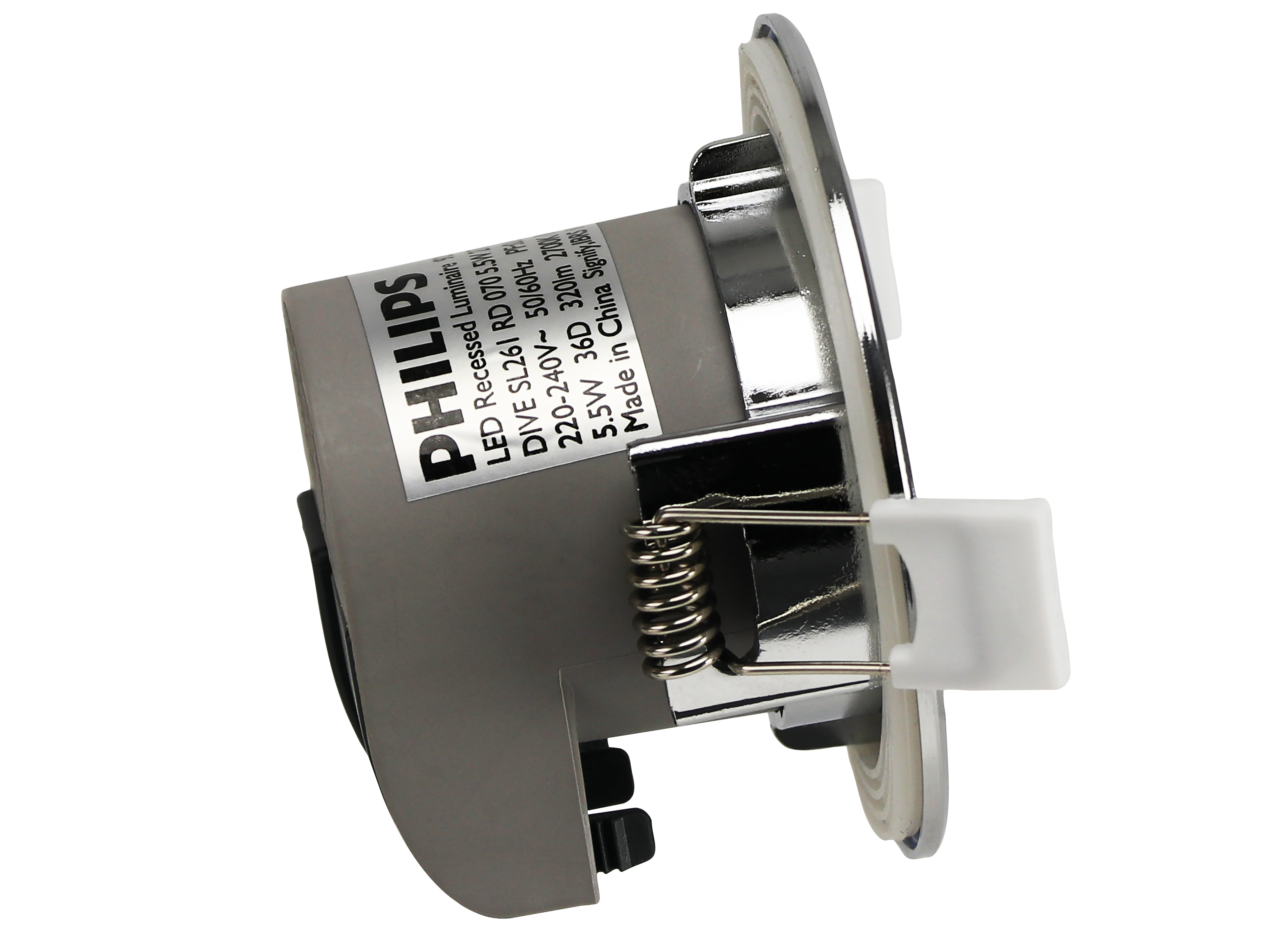 PHILIPS LED-Einbauleuchte, Bathroom, 320 lm, 2700 K, 5,5 W Philips, LED-Einbauleuchte, Bathroom, 320 lm, 2700 K, 5,5 W
