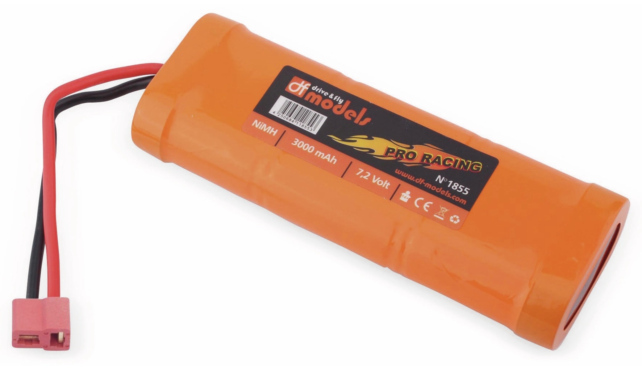 DF MODELS NiMH-Racingpack PRO RACING, 7,2 V-/3000 mAh DF MODELS NiMH-Racingpack PRO RACING, 7,2 V-/3000 mAh
