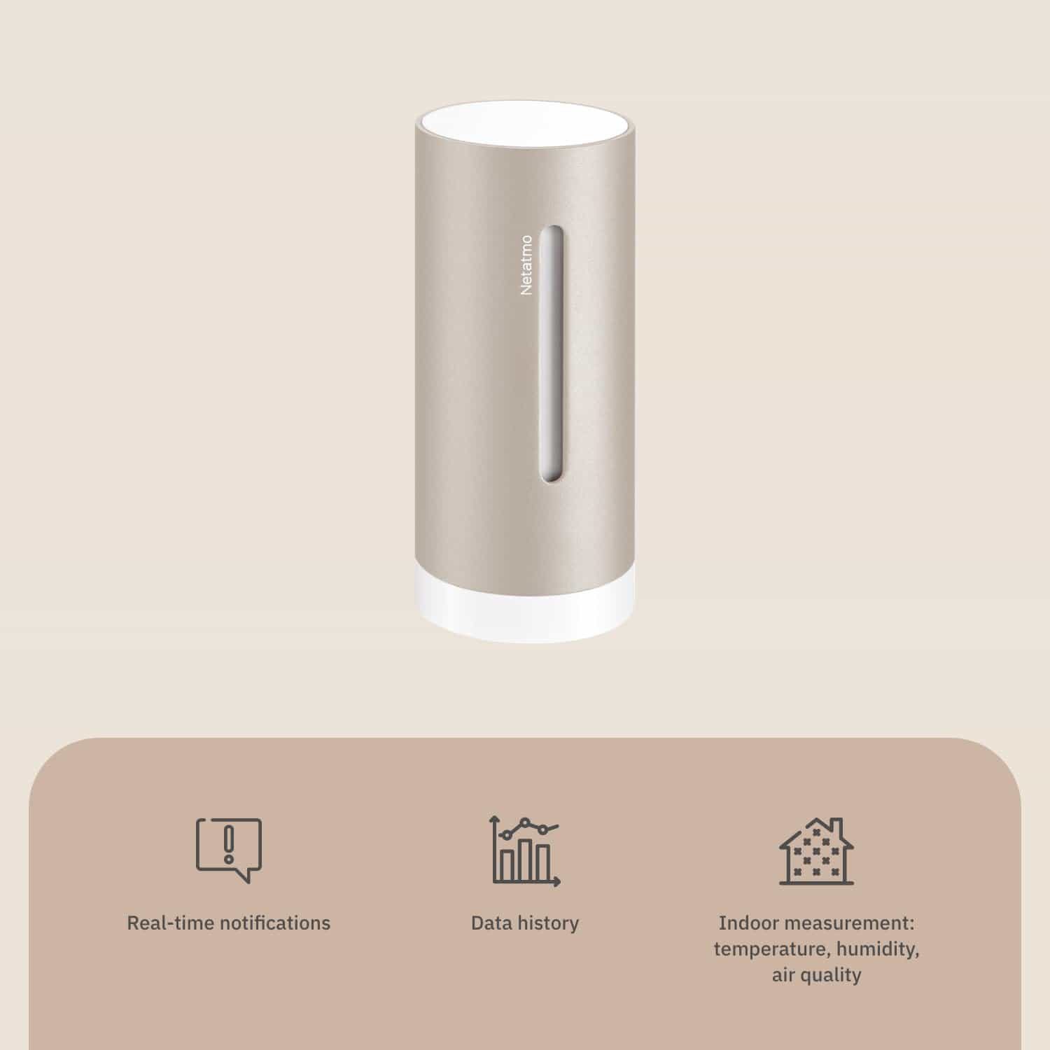NETATMO Zusatzsender NIM-S-WW, sand, innen Zusatzsender NETATMO NIM-S-WW, sand, innen