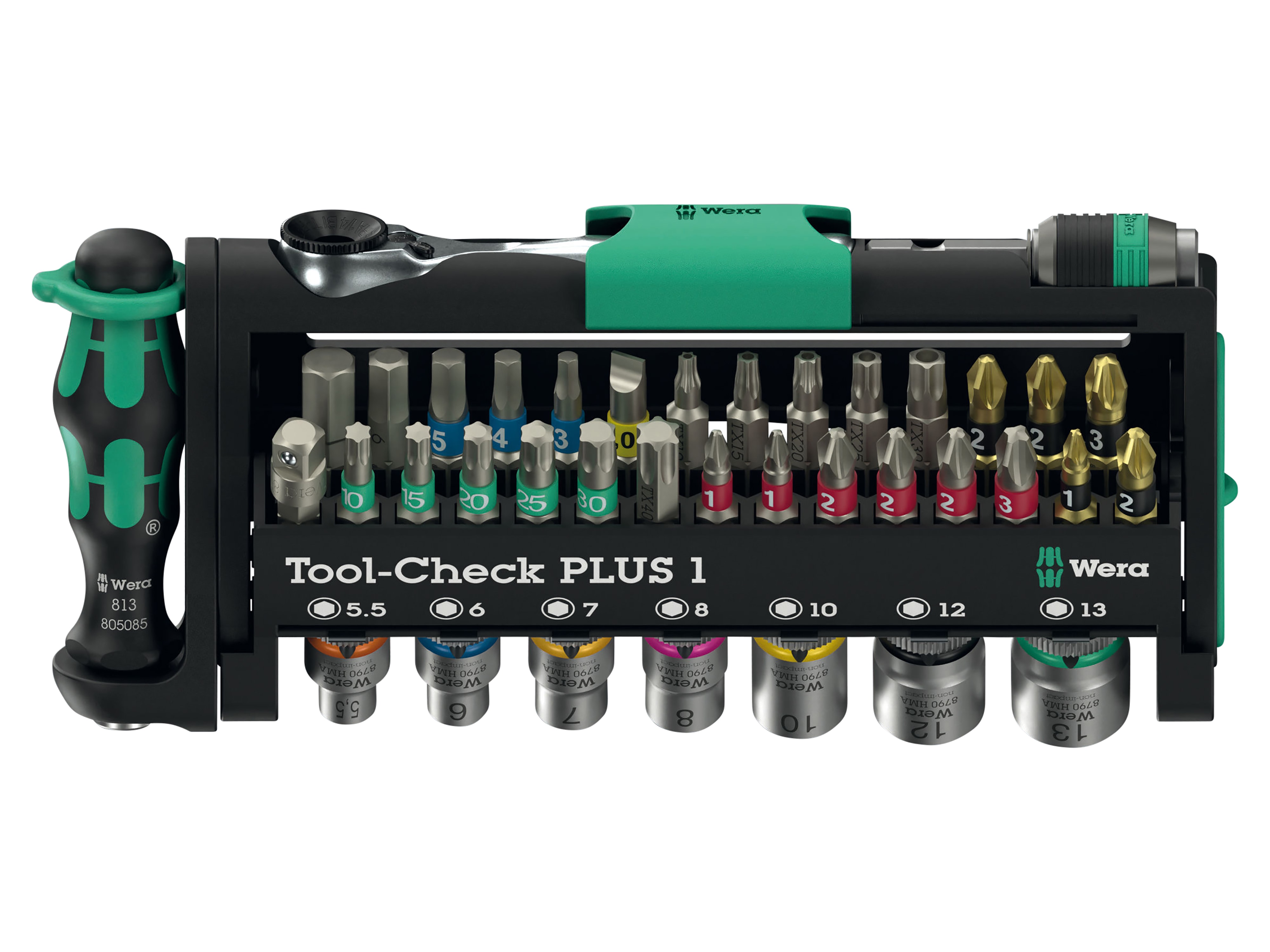 WERA Bit-Set, Tool-Check Combi 1, 05049070001, 40-teilig WERA Bit-Set, Tool-Check Combi 1, 05049070001, 40-teilig