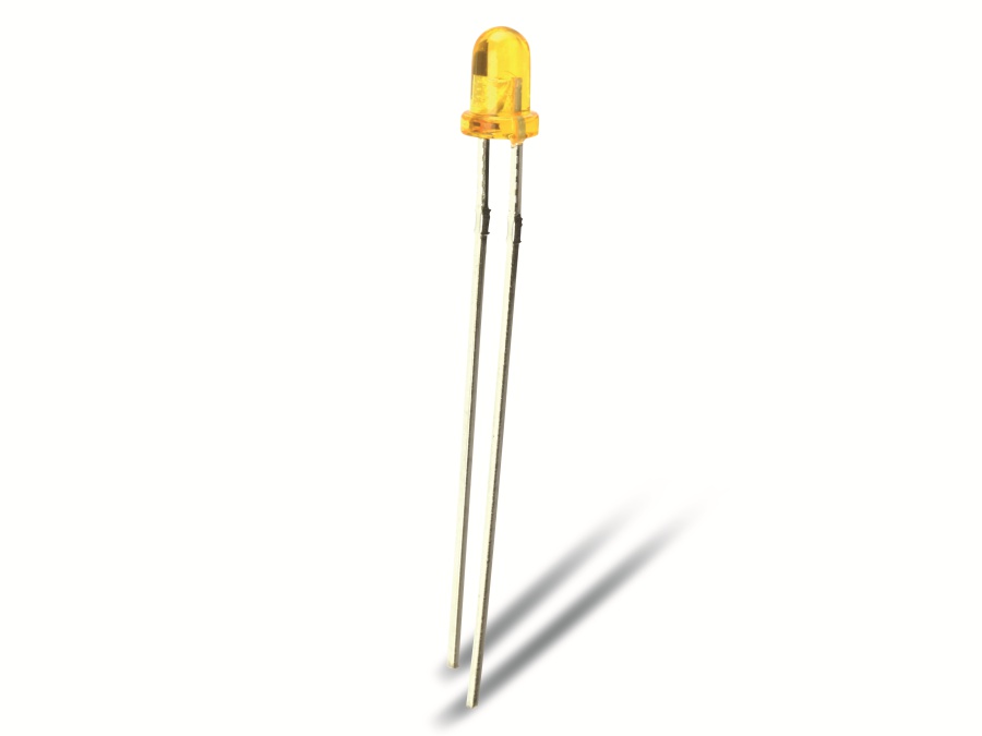 EVERSTAR LEDs ESL-R3040VOTP020, orange, 3 mm, 10 Stück