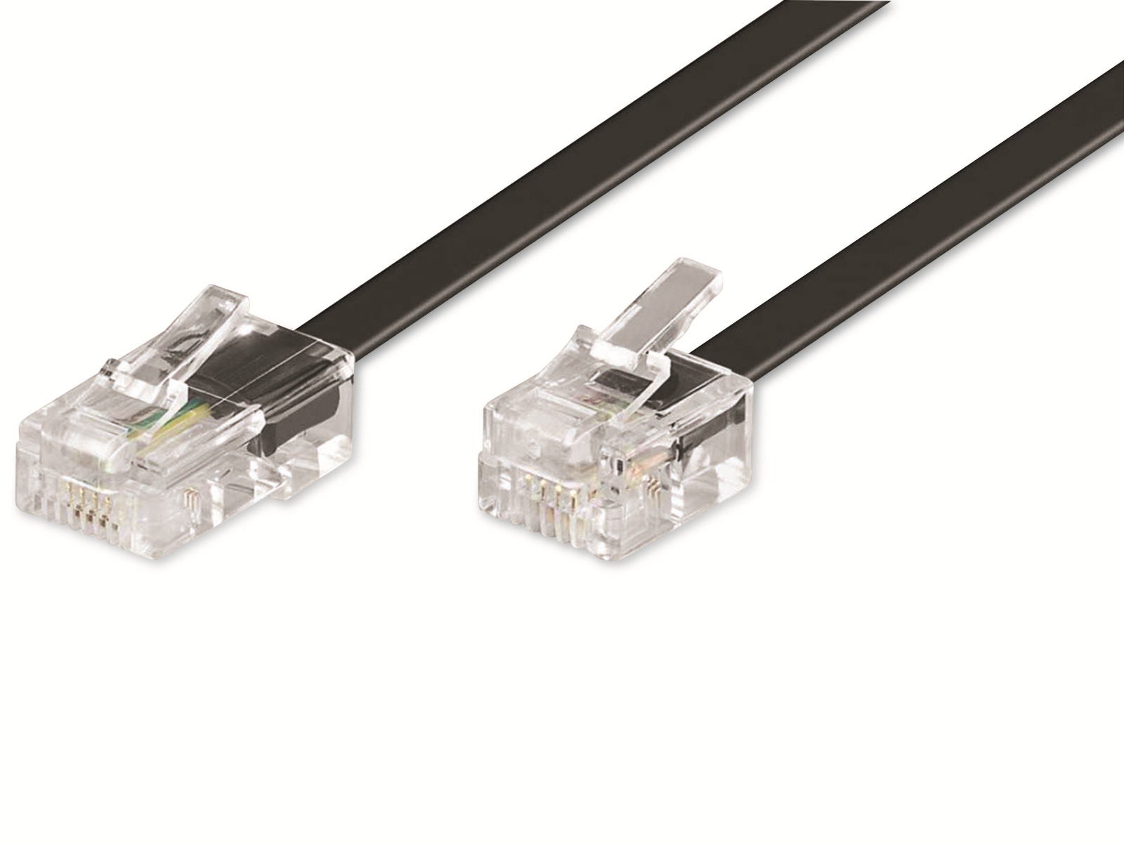 GOOBAY Telefon-Anschlusskabel, RJ11-RJ45, schwarz, 6 m GOOBAY Telefon-Anschlusskabel, RJ11-RJ45, schwarz, 6 m
