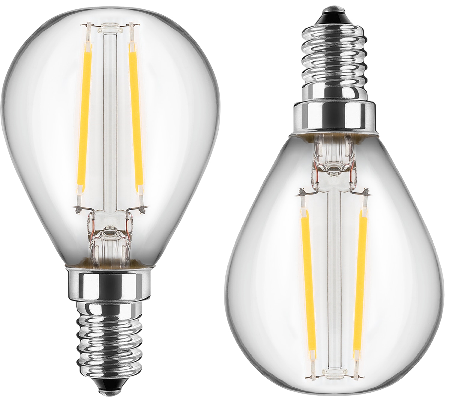 BLULAXA LED-Filament-Lampe, G45, EEK: F, E14, 4,5 W, 470 lm, 4000 K, 2 Stück BLULAXA LED-Filament-Lampe, G45, EEK: F, E14, 4,5 W, 470 lm, 4000 K, 2 Stück