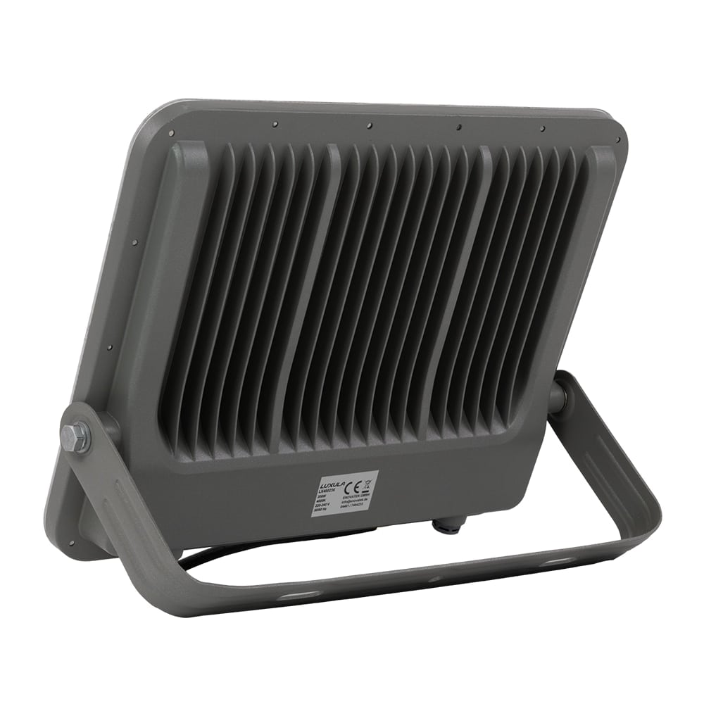 LUXULA LED-Fluter, EEK: E, 200W, 26000lm, 4000K, IP65, grau LUXULA LED-Fluter, EEK: E, 200W, 26000lm, 4000K, IP65, grau