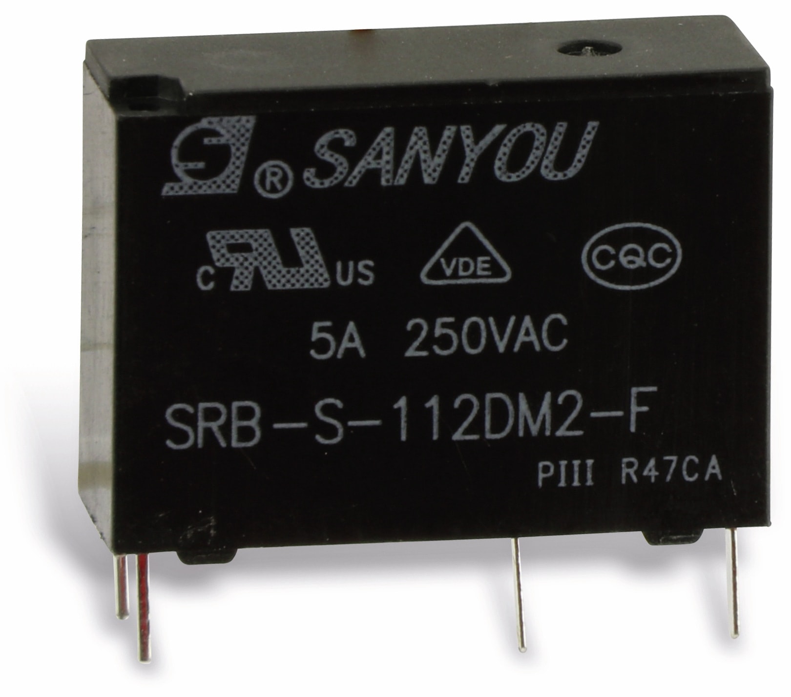 SANYOU Relais SRB-S-112DM2-F, 12 V-, 1 Schließer SANYOU Relais SRB-S-112DM2-F, 12 V-, 1 Schließer