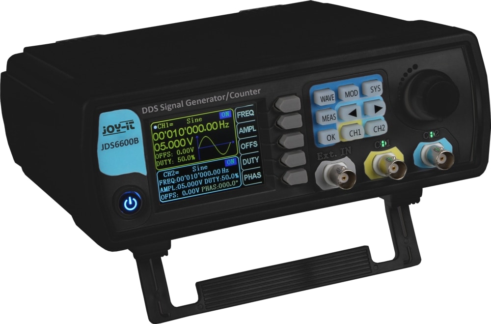 JOY-IT Signalgenerator und Frequenzzähler, JT-JDS6600-B, schwarz