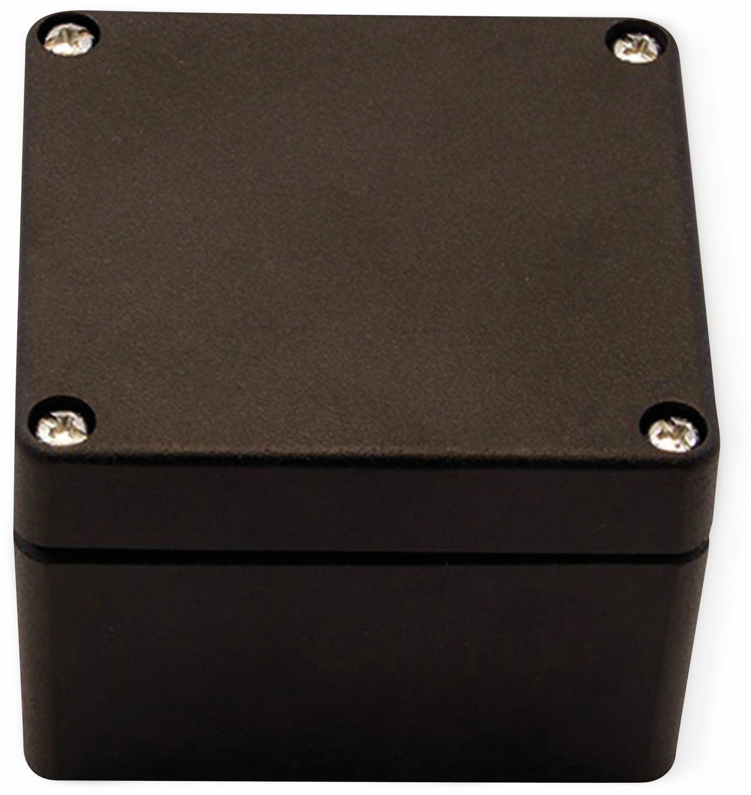 Alu-Gehäuse Efabox, 80x75x57 mm, schwarz, IP68 Alu-Gehäuse Efabox, 80x75x57 mm, schwarz, IP68