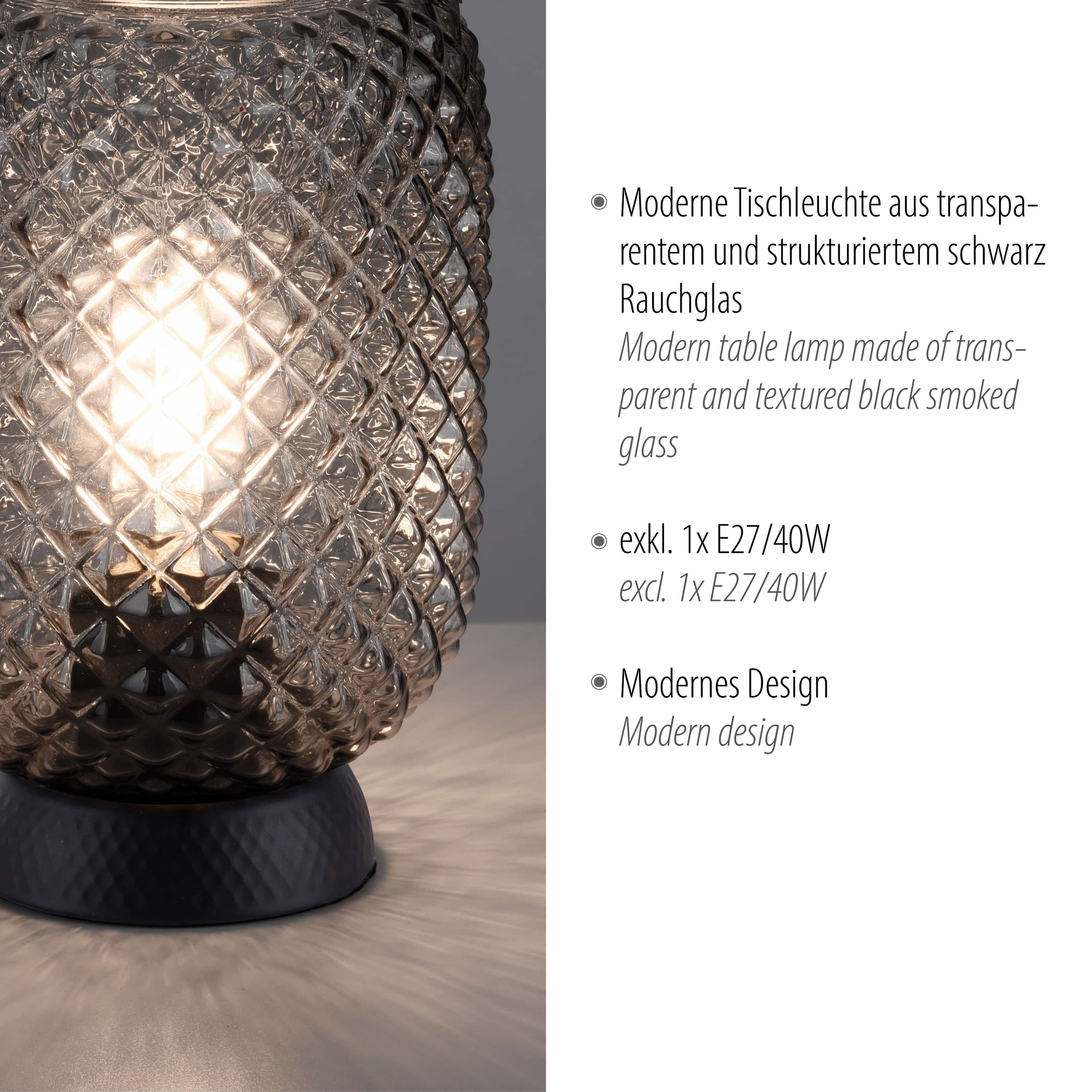 JUST LIGHT Tischleuchte 14906-18 schwarz, E27 JUST LIGHT Tischleuchte 14906-18 schwarz, E27