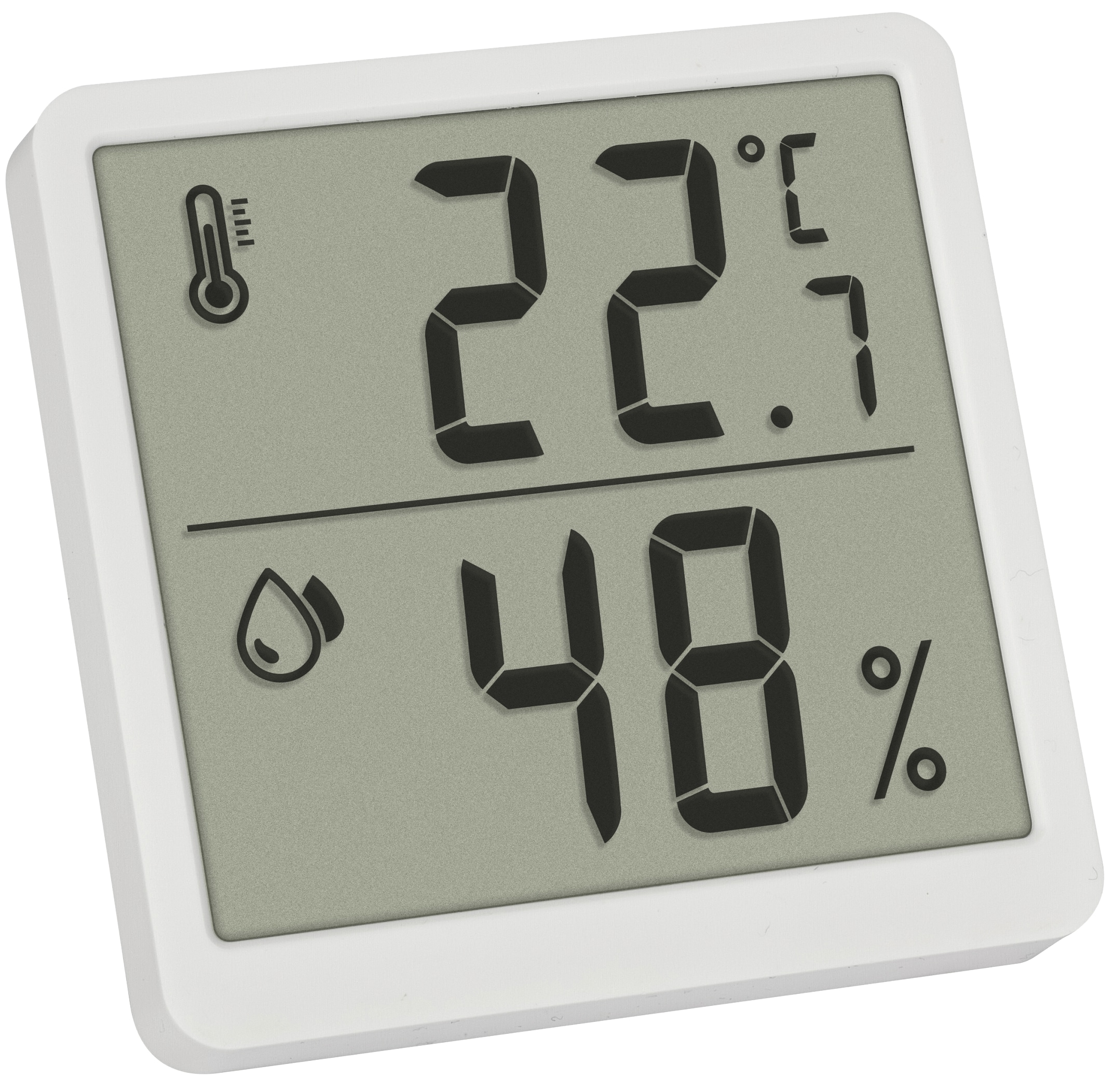 TFA Digitales Thermo-Hygrometer, 30.5059.02.02, weiß, 2 Stück TFA Digitales Thermo-Hygrometer, 30.5059.02.02, weiß, 2 Stück