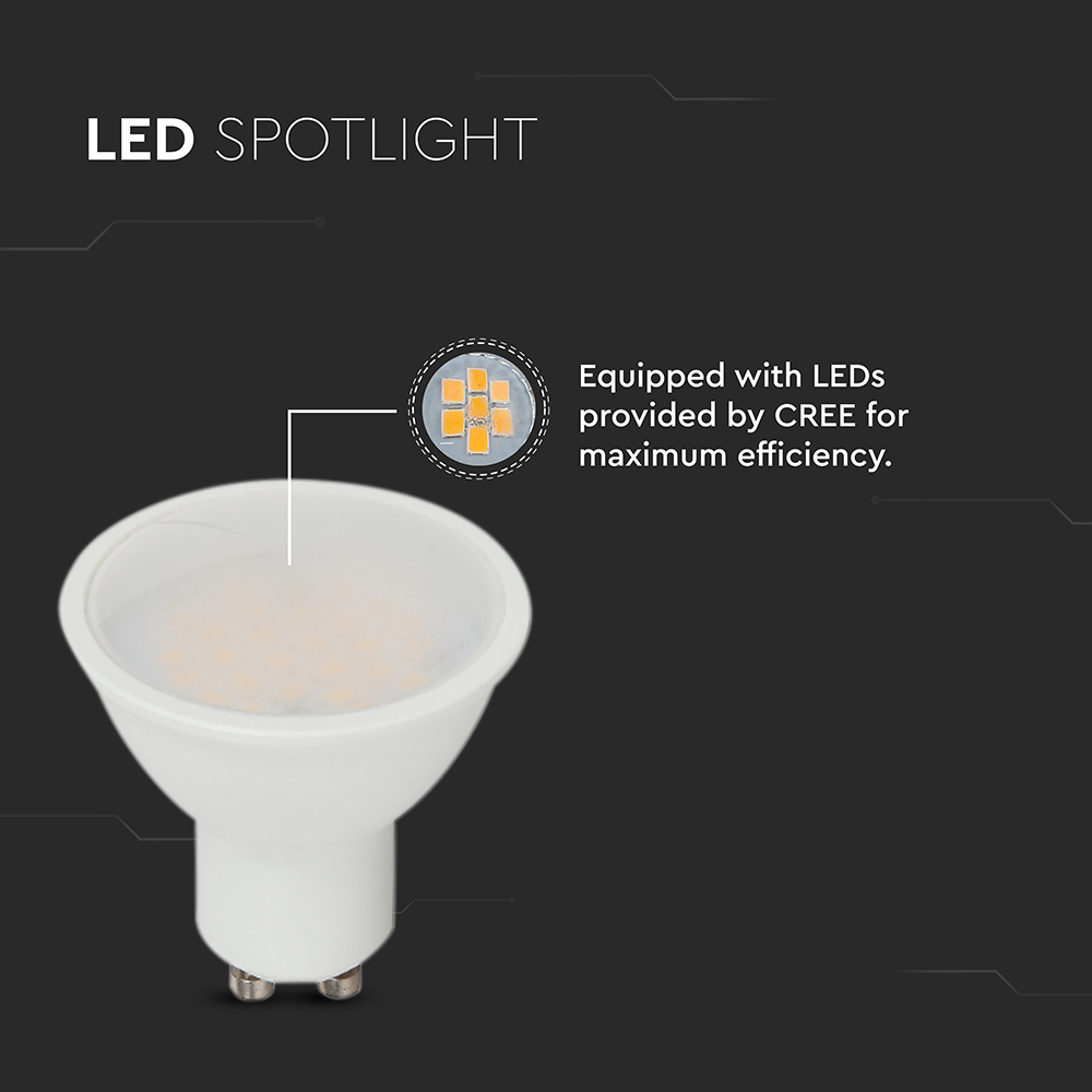 V-TAC LED-Lampe VT-218806 GU10, EEK: F, 10 W, 1000 lm, 6500 K V-TAC LED-Lampe VT-218806 GU10, EEK: F, 10 W, 1000 lm, 6500 K