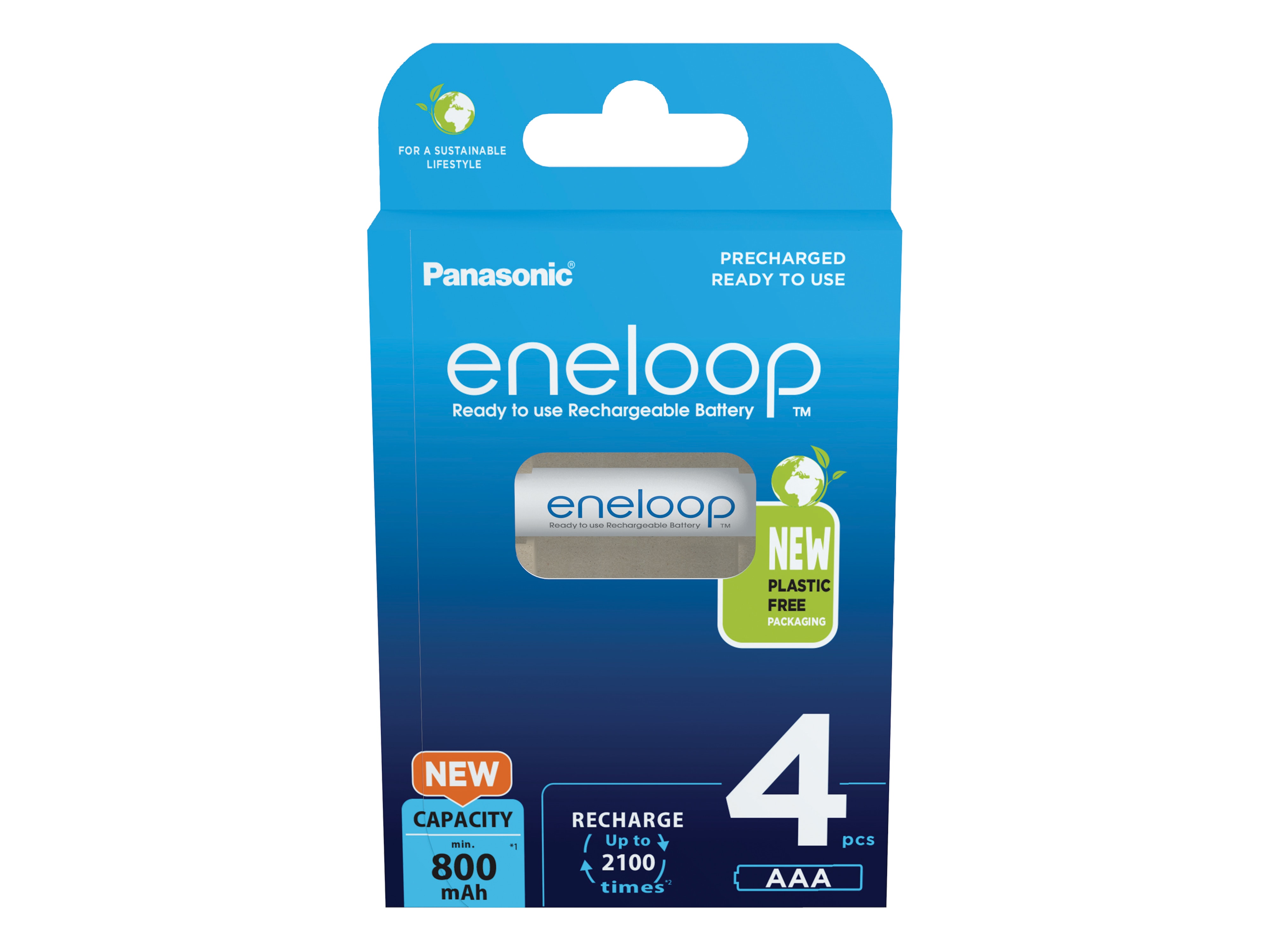 PANASONIC eneloop NiMH-Micro Akku, 800mAh, 4 Stück PANASONIC eneloop NiMH-Micro Akku, 800mAh, 4 Stück