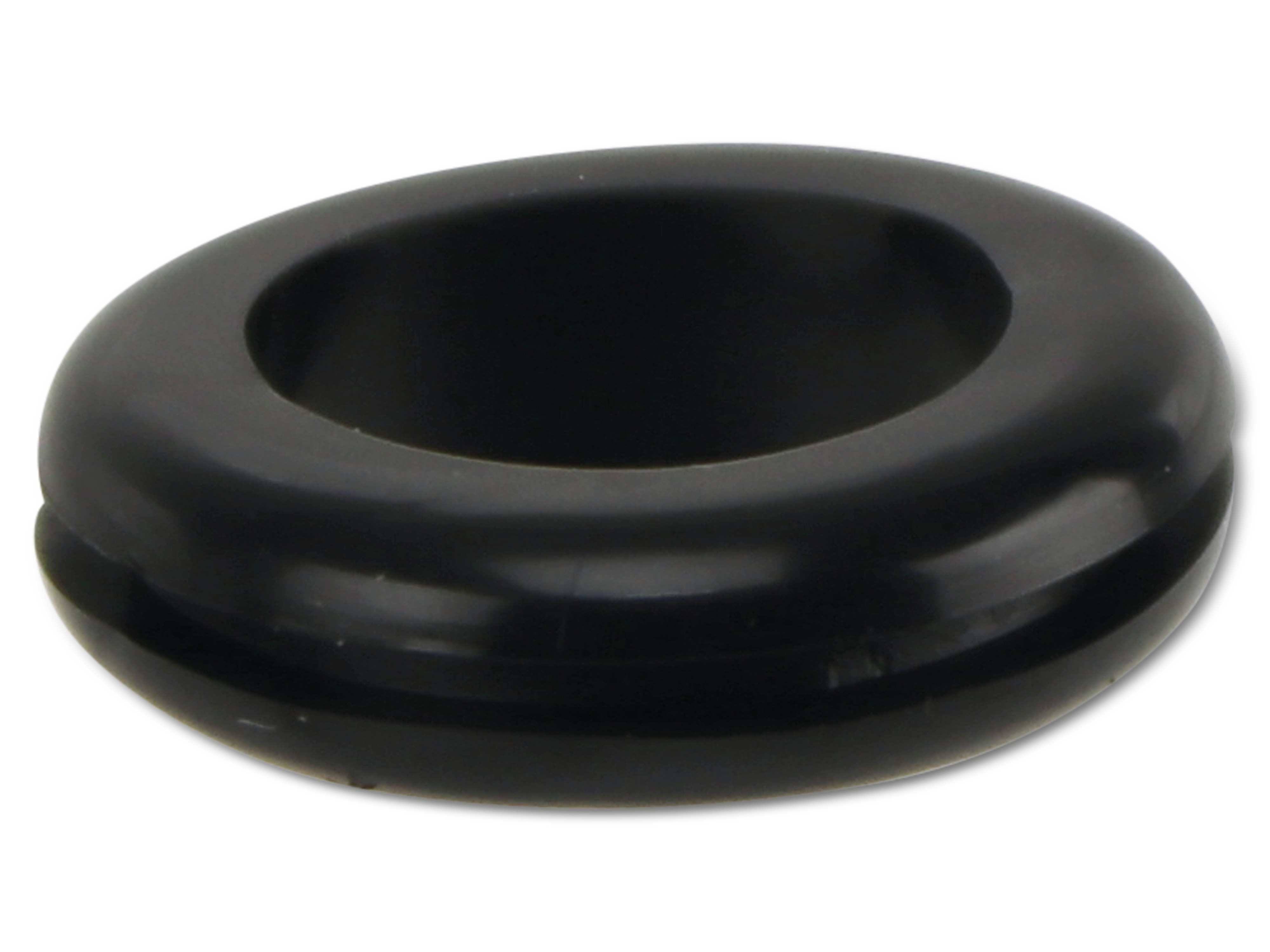 KSS Kabeldurchführungstülle PVC weich, schwarz, Plattenstärke 1,7, Loch-Ø 15,5, offen, 1 Stück KSS Kabeldurchführungstülle PVC weich, schwarz, Plattenstärke 1,7, Loch-Ø 15,5, offen, 1 Stück