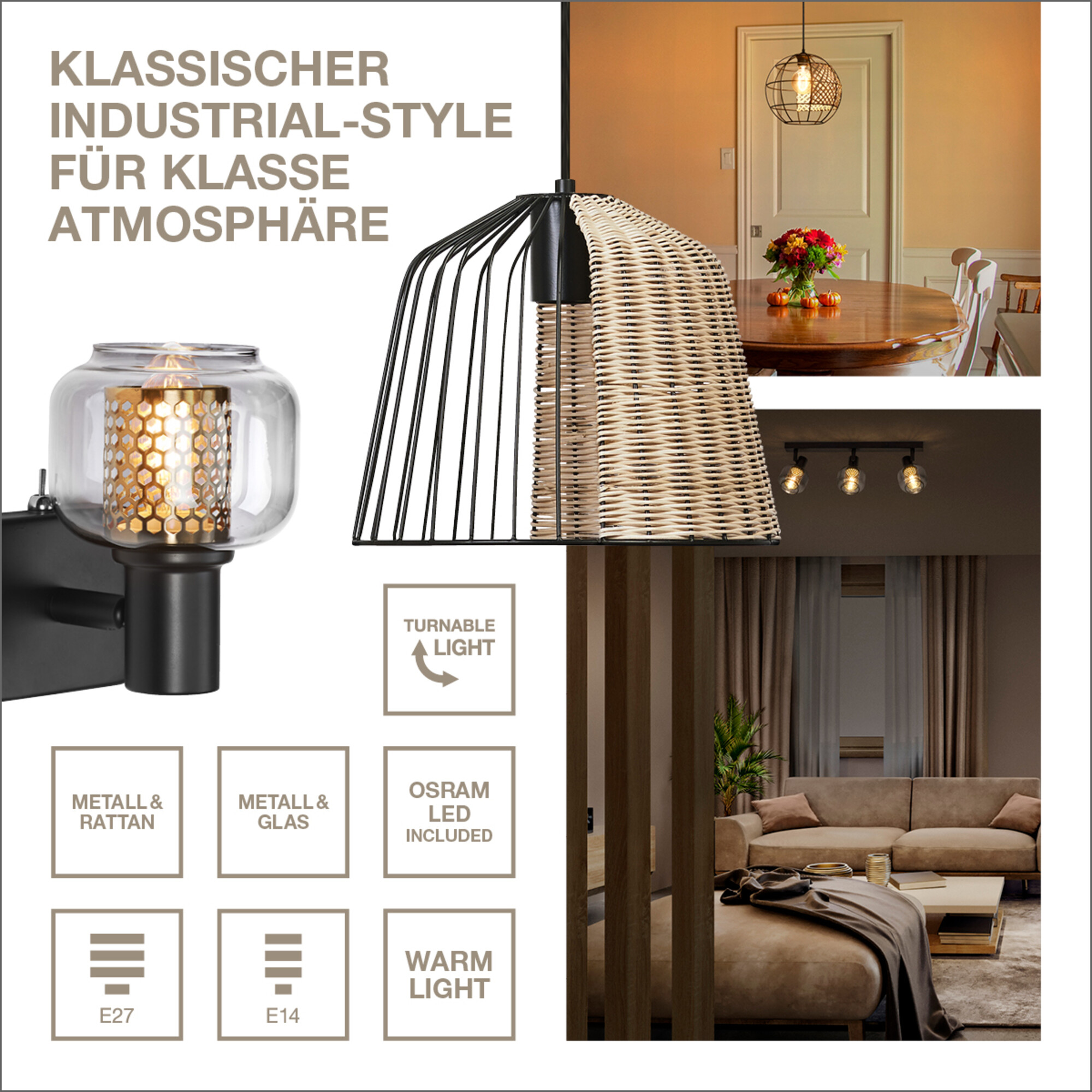 LEDVANCE LED-Deckenleuchte 4058075838031, 2 x E14, 5,6W, 500lm, 2700K, schwarz LEDVANCE Deckenanbau-Leuchte, 4058075838031, E14, schwarz