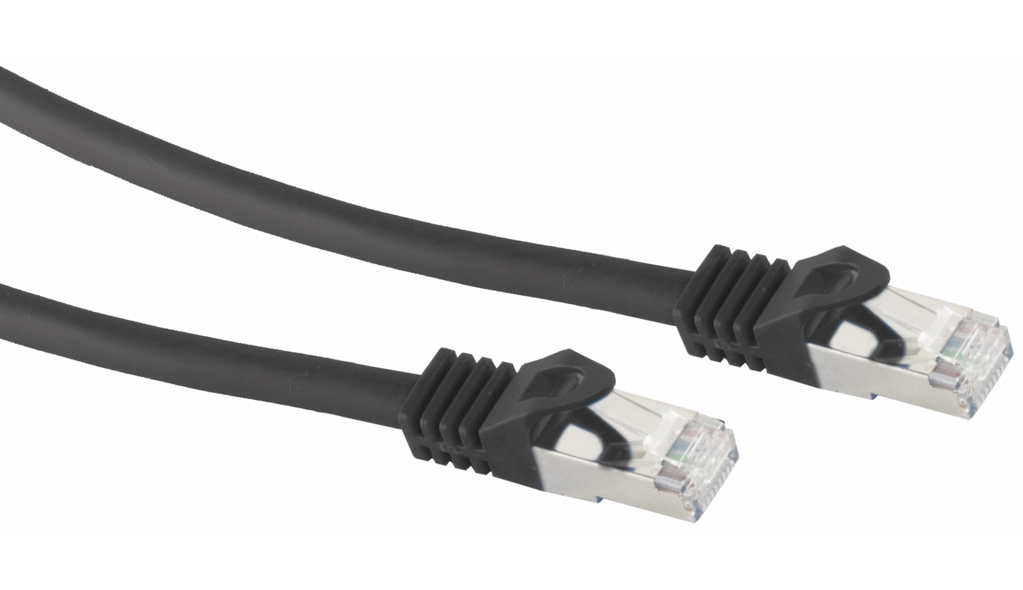 S-IMPULS RJ45 Patchkabel S/FTP (PIMF), m. CAT.7 Rohkabel, 10 m, schwarz S-IMPULS RJ45 Patchkabel S/FTP (PIMF), m. CAT.7 Rohkabel, 10 m, schwarz