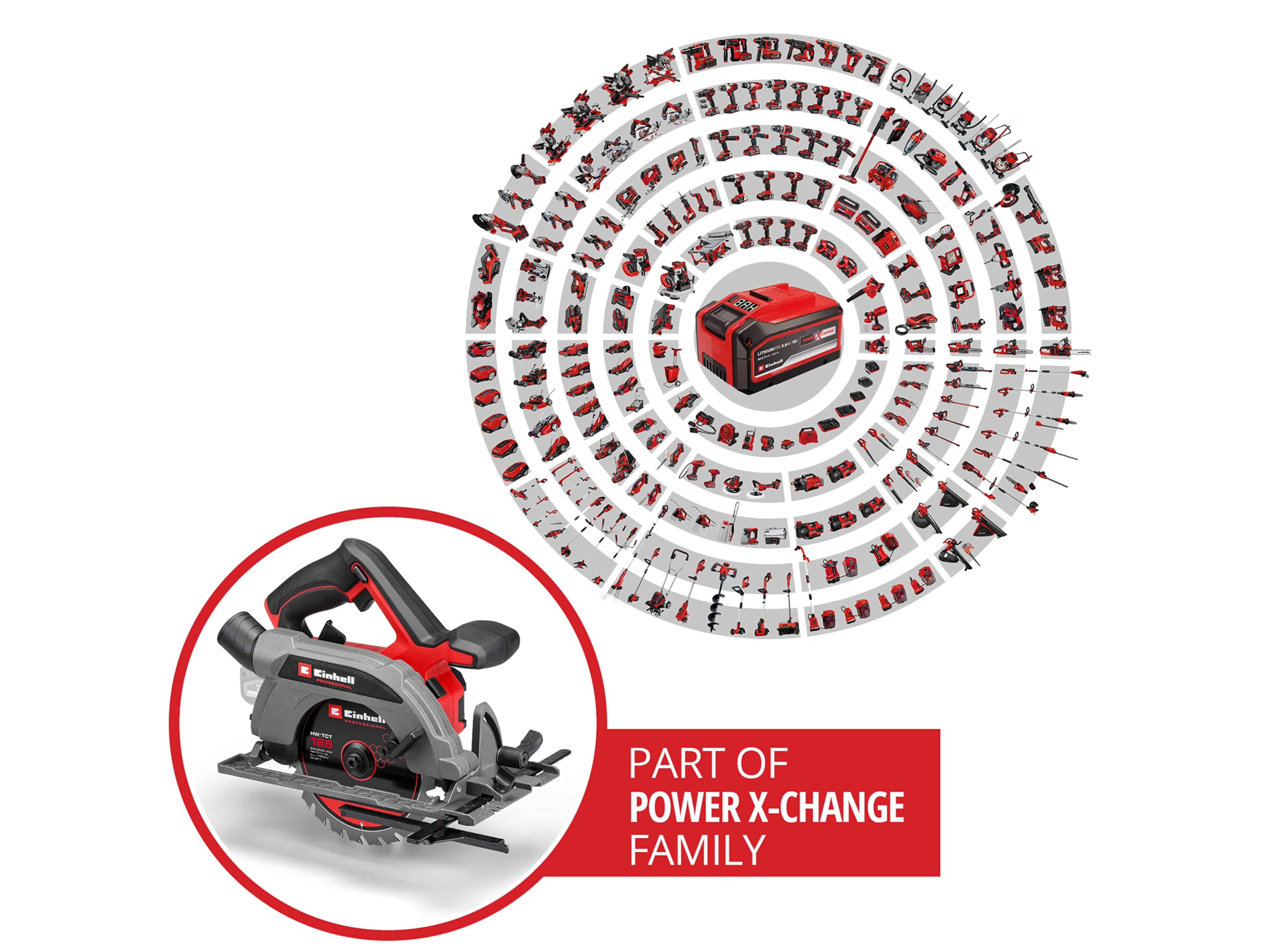 EINHELL PROFESSIONAL Akku-Handkreissäge TP-CS 18/165 Li BL, 4331225, Solo EINHELL PROFESSIONAL Akku-Handkreissäge TP-CS 18/165 Li BL, 4331225, Solo