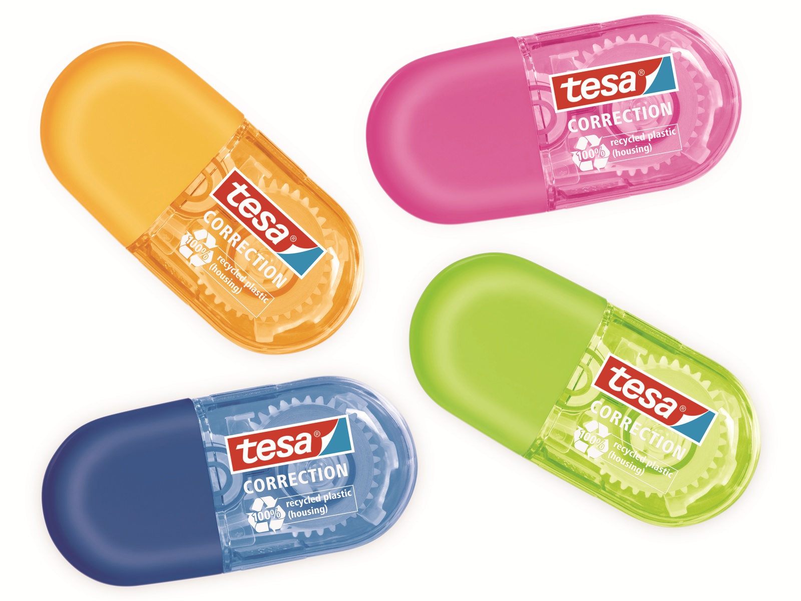 TESA Roller Korrigieren ecoLogo® Mini in 4 Farben, 6m:5mm, 59816-00000-00 TESA Roller Korrigieren ecoLogo® Mini in 4 Farben, 6m:5mm, 59816-00000-00
