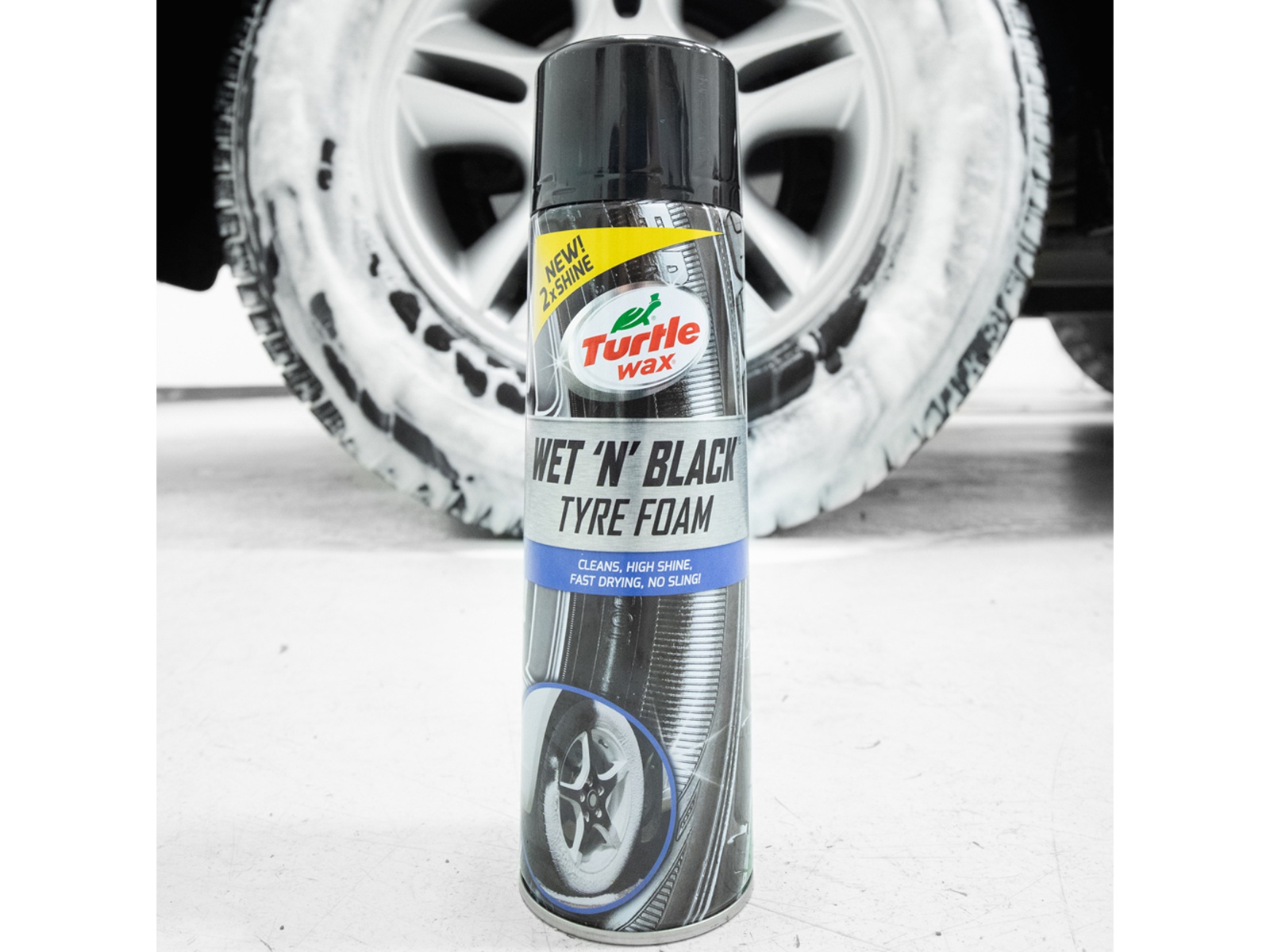 TURTLE WAX Reifenschaum Wet 'N' Black, 500 ml TURTLE WAX Reifenschaum Wet 'N' Black, 500 ml