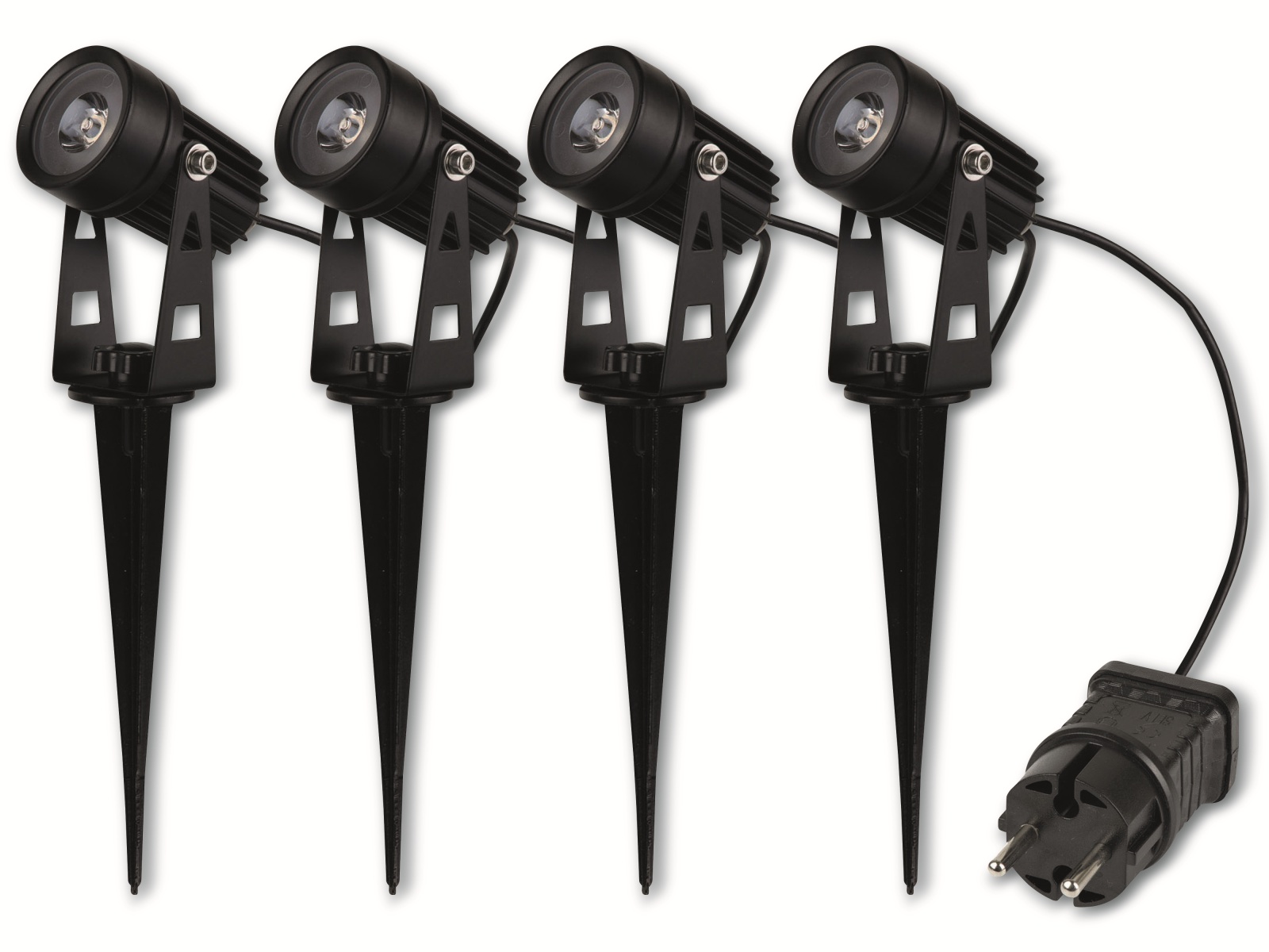 CHILITEC Gartenstrahler-Set, 4 Spots mit Erdspieß CHILITEC Gartenstrahler-Set, 4 Spots mit Erdspieß