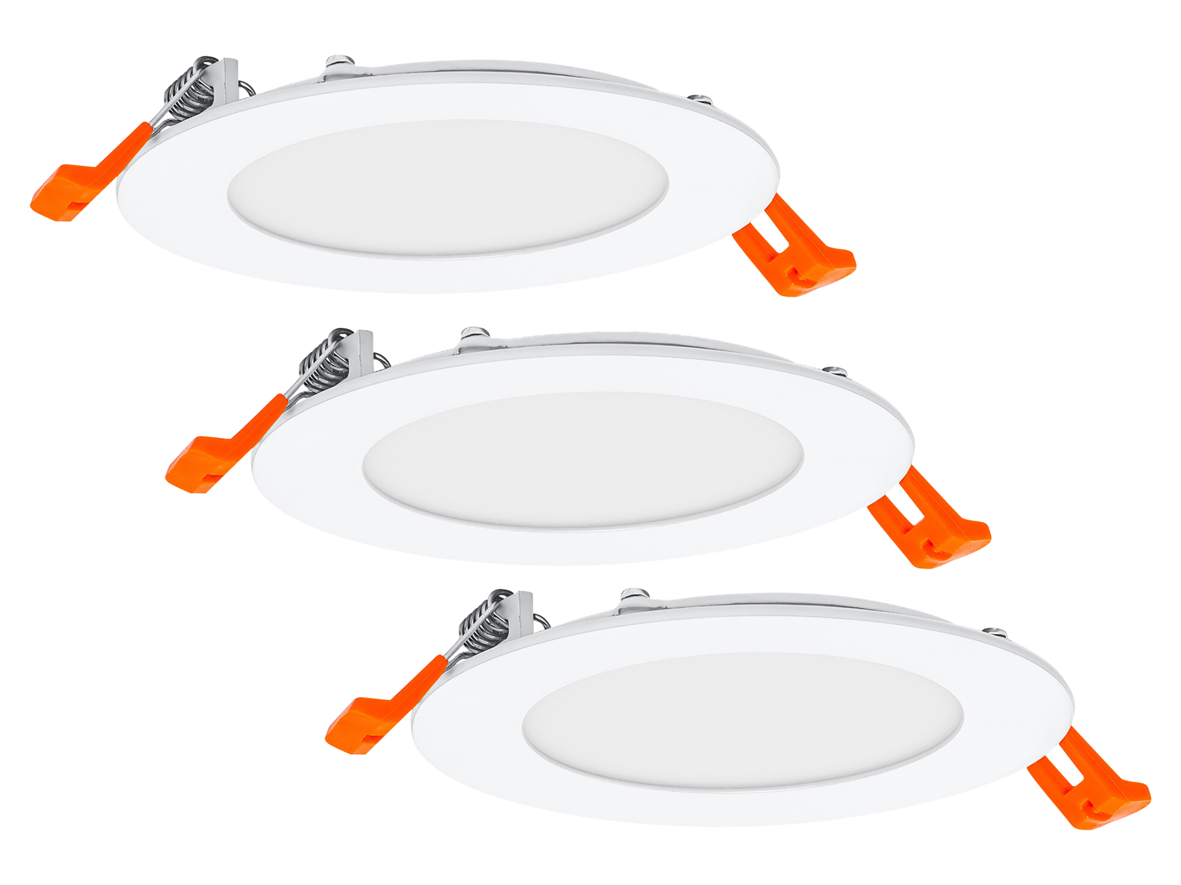 OSRAM LED-Einbauleuchte ultra slim, 8W, 550lm, 3000K, IP20, warmweiß, Ø 120 mm, 3 Stück OSRAM LED-Einbauleuchte ultra slim, 8W, 550lm, 3000K, IP20, warmweiß, Ø 120 mm, 3 Stück