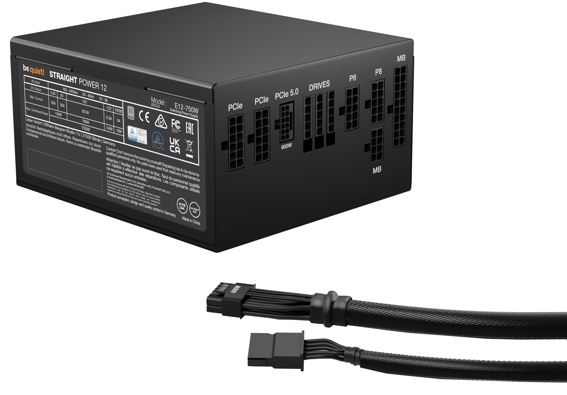 BE QUIET! PC-Netzteil Straight Power 12 750W BE QUIET! PC-Netzteil Straight Power 12 750W