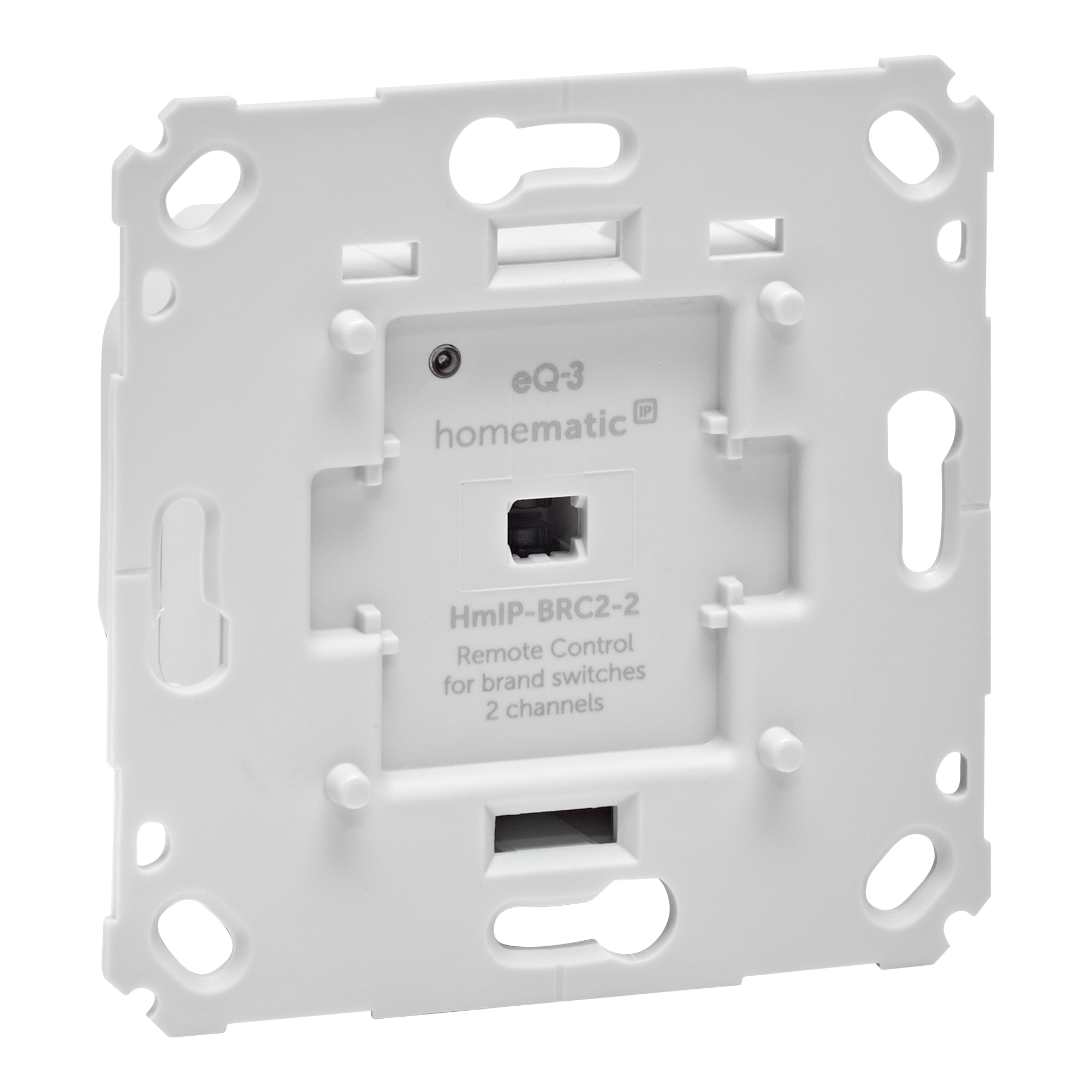 HOMEMATIC IP 161839A0, Wandtaster für Markenschalter, 2-fach