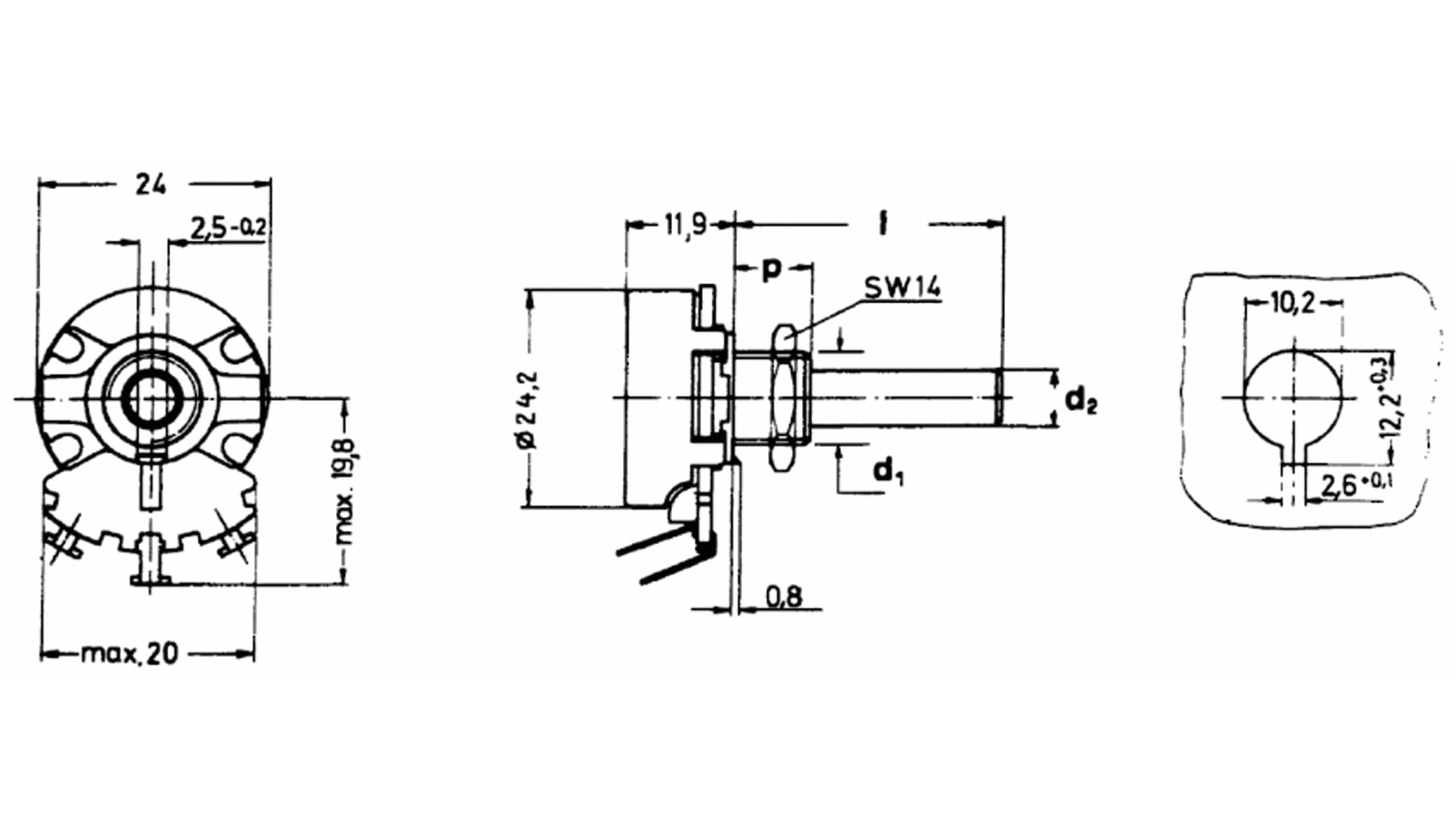 AB ELEKTRONIK Drahtpoti mono linear 10 Ohm, 4 W AB ELEKTRONIK Drahtpoti mono linear 10 Ohm, 4 W