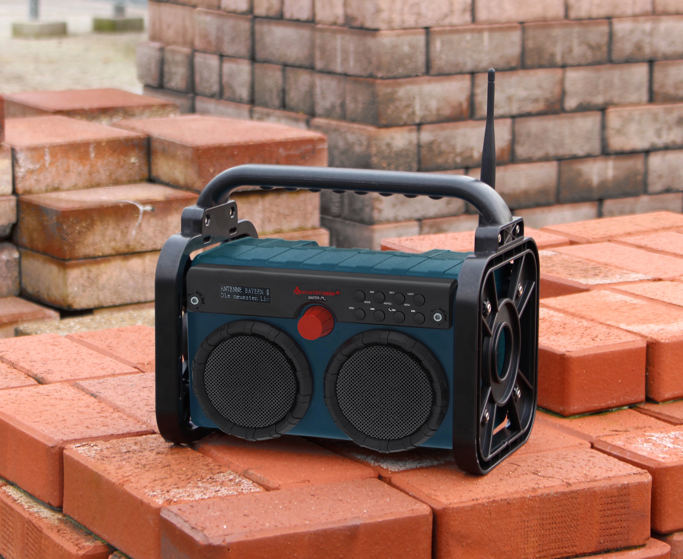 SOUNDMASTER DAB+/UKW Akku-Radio DAB85BL, blau/schwarz SOUNDMASTER DAB+/UKW Akku-Radio DAB85BL, blau/schwarz