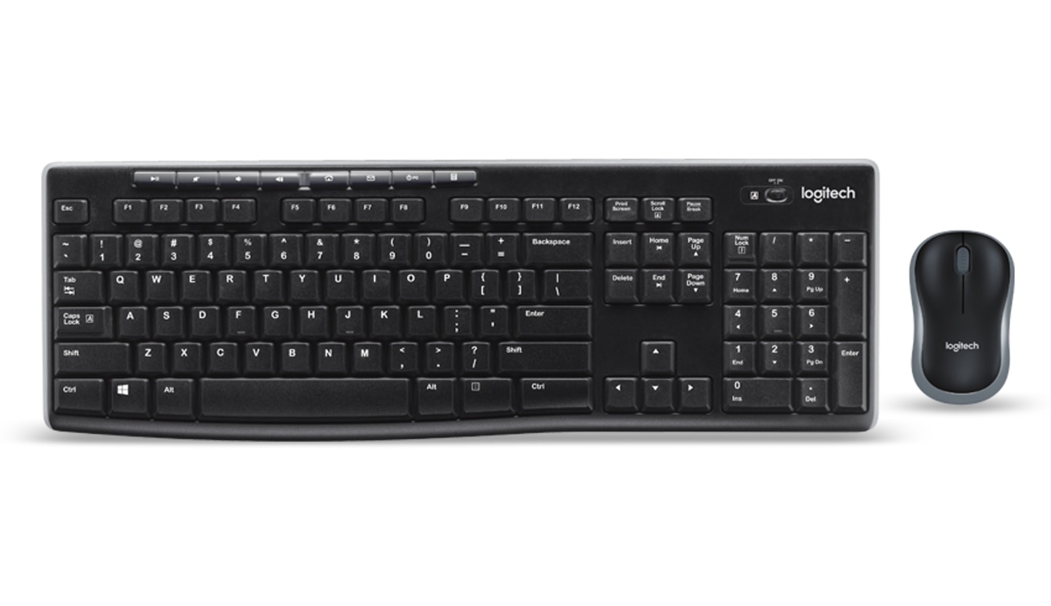 LOGITECH Funk-Tastatur- und Maus-Set MK270 schwarz LOGITECH Funk-Tastatur- und Maus-Set MK270 schwarz