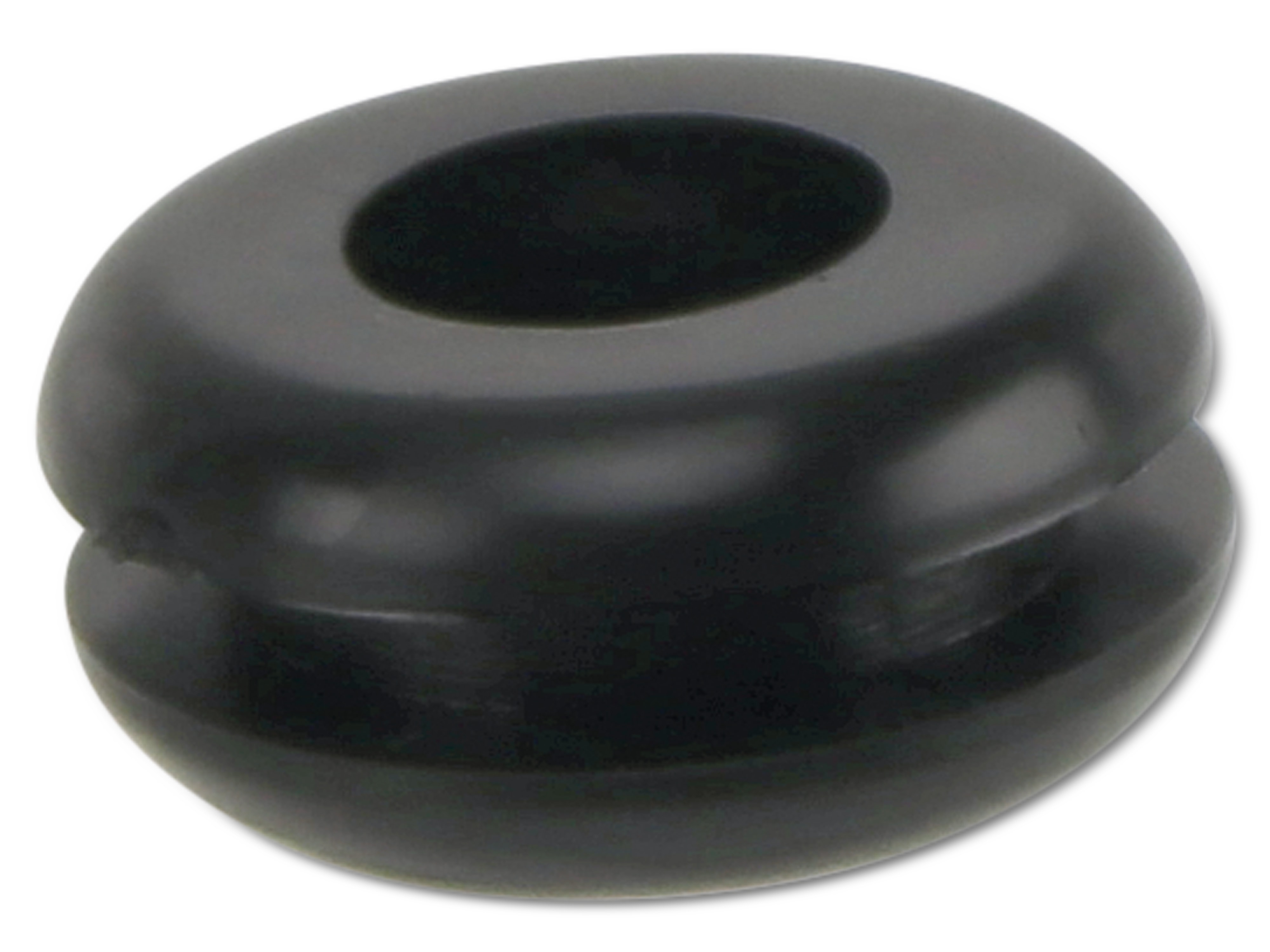 KSS Kabeldurchführungstülle PVC, schwarz, Plattenstärke 1,7, Loch-Ø 6,4, offen, 1 Stück KSS Kabeldurchführungstülle PVC, schwarz, Plattenstärke 1,7, Loch-Ø 6,4, offen, 1 Stück