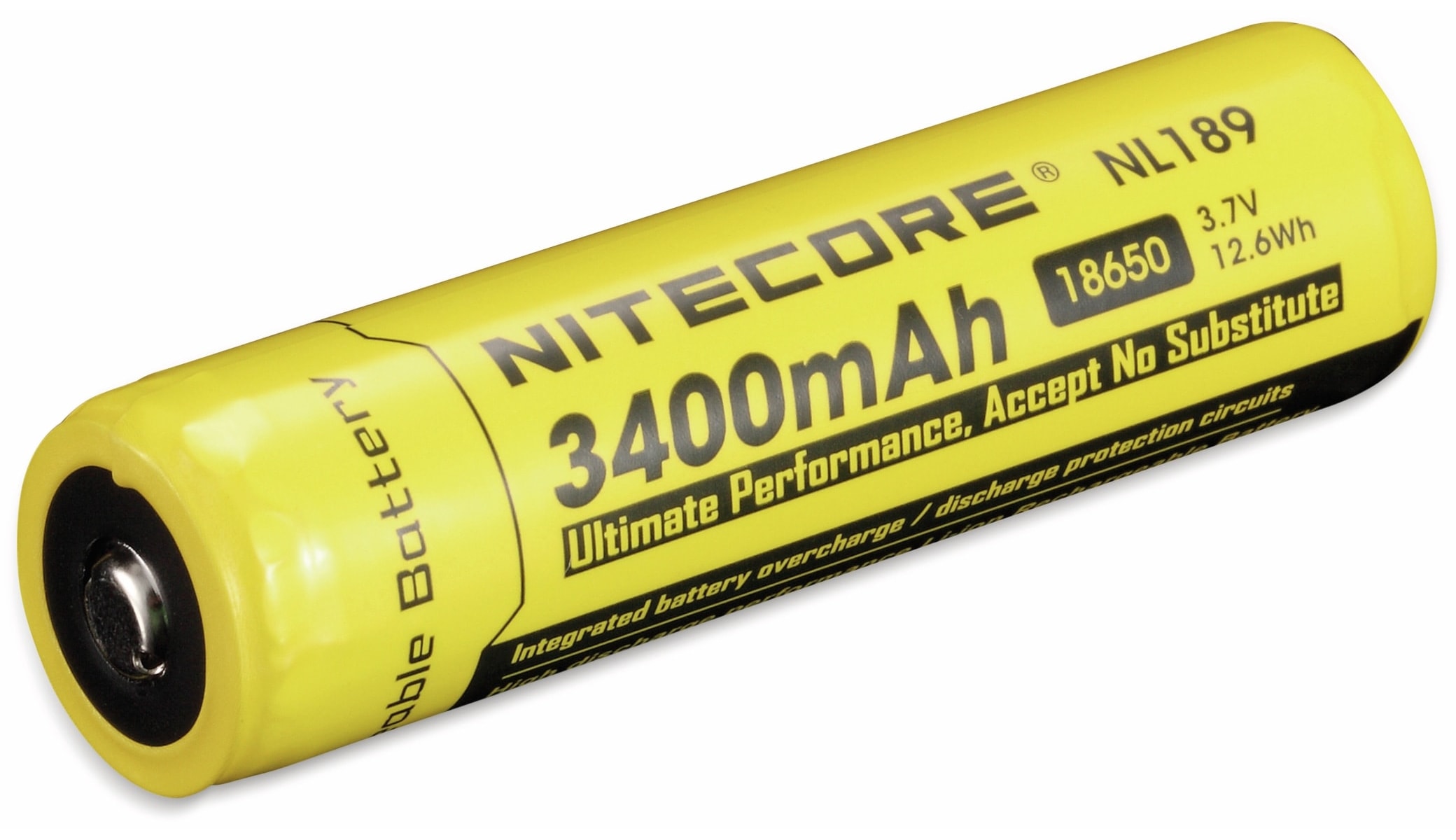NITECORE LiIon-Akku 18650 NL1834, 4/3 A, 3,7 V-, 3400 mAh NITECORE LiIon-Akku 18650 NL1834, 4/3 A, 3,7 V-, 3400 mAh