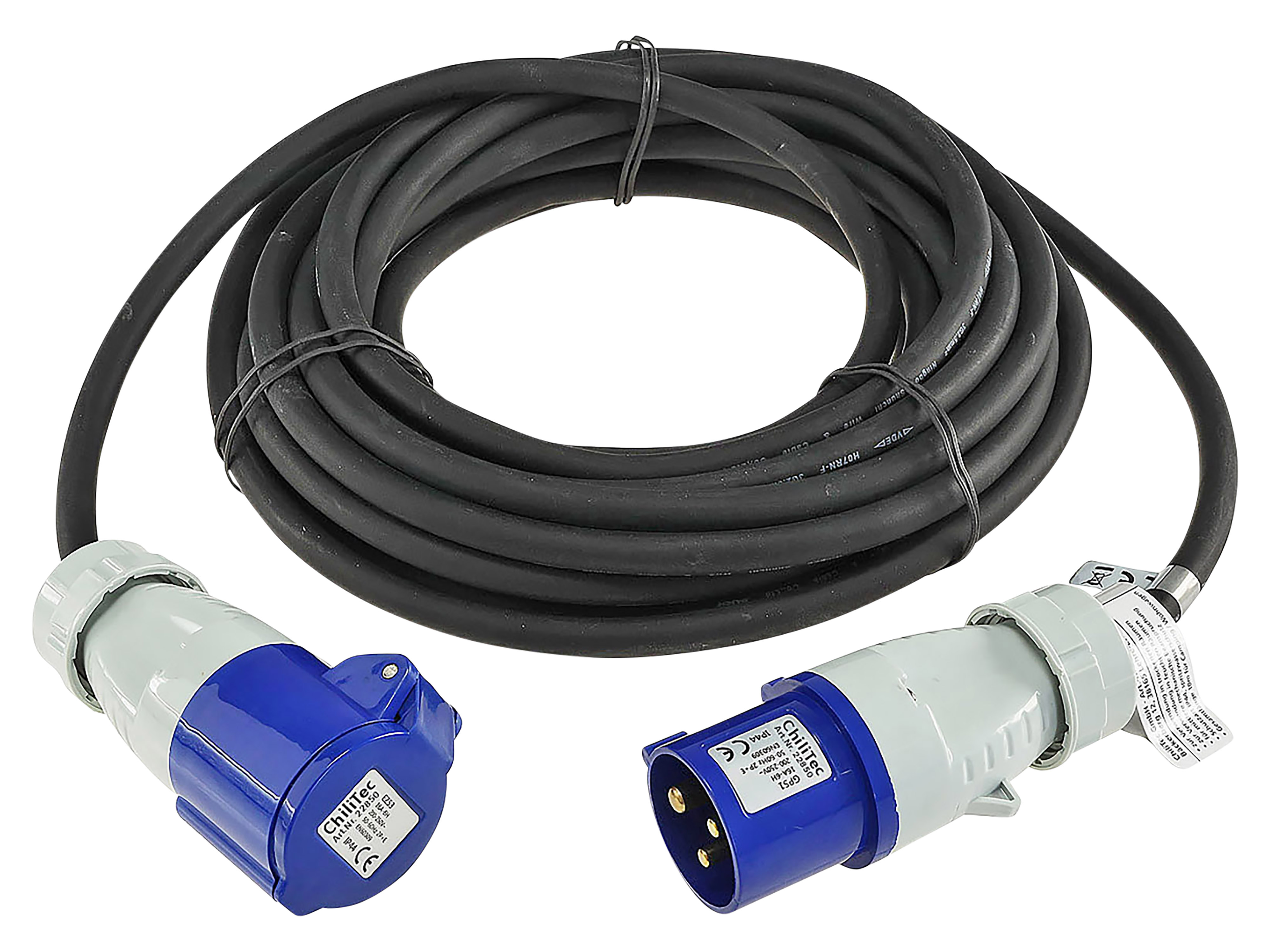 CHILITEC CEE-Verlängerung 16A/3500W, 3-polig, 10 m CHILITEC CEE-Verlängerung 16A/3500W, 3-polig, 10 m