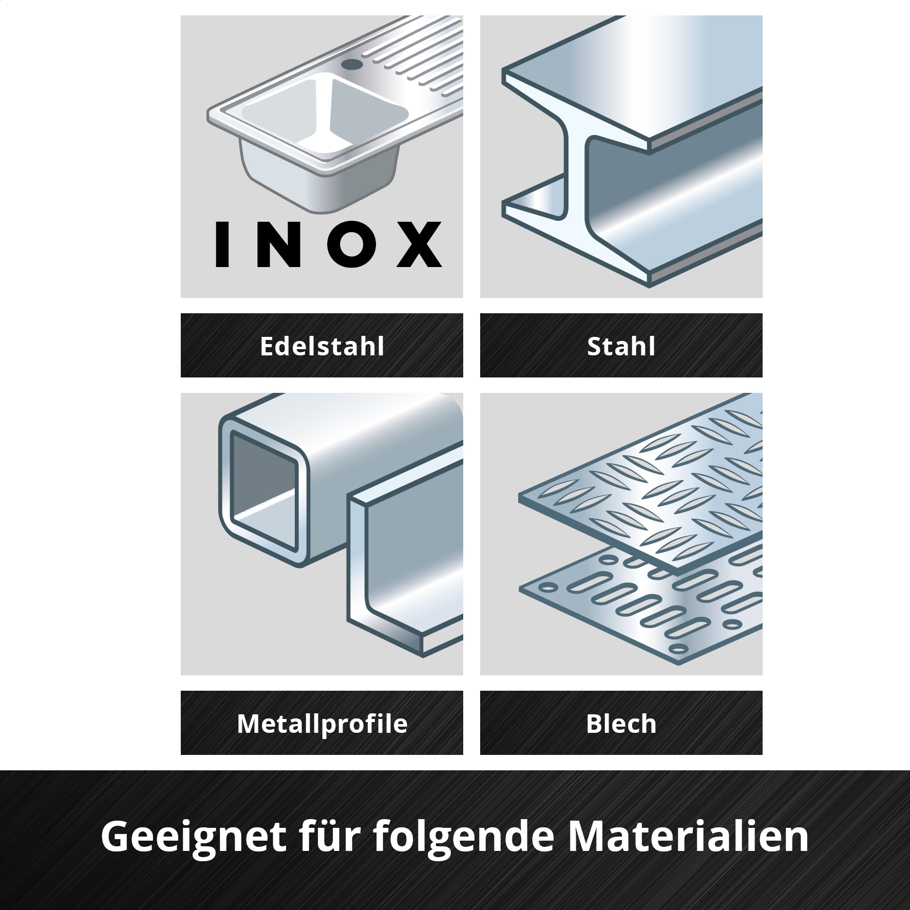 EINHELL Trennscheiben, 711528, 125x1,0 mm, 50 Stück