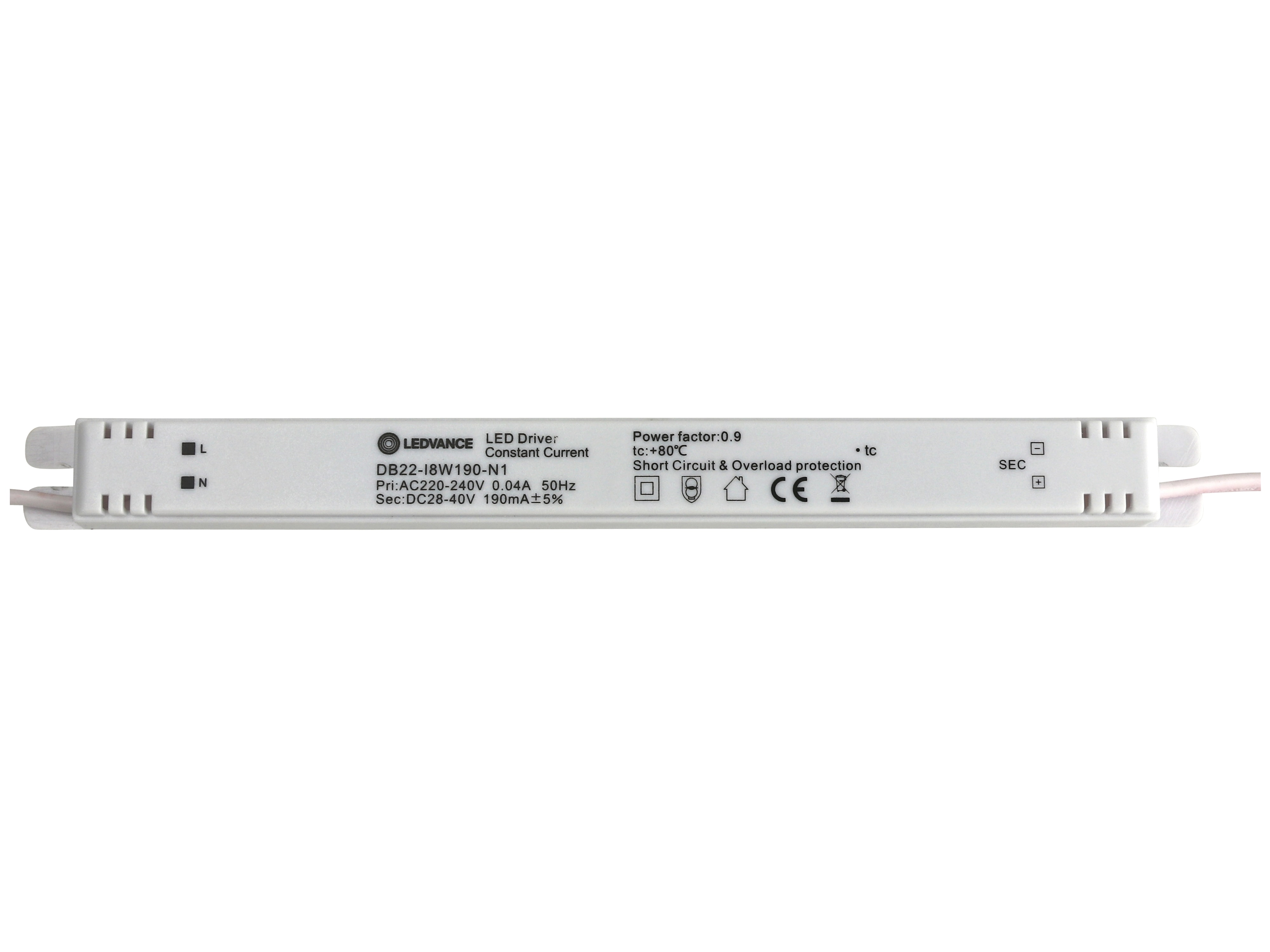 LEDVANCE LED-Schaltnetzteil DB22-18W190-N1, 7,6 W LEDVANCE LED-Schaltnetzteil DB22-18W190-N1, 7,6 W