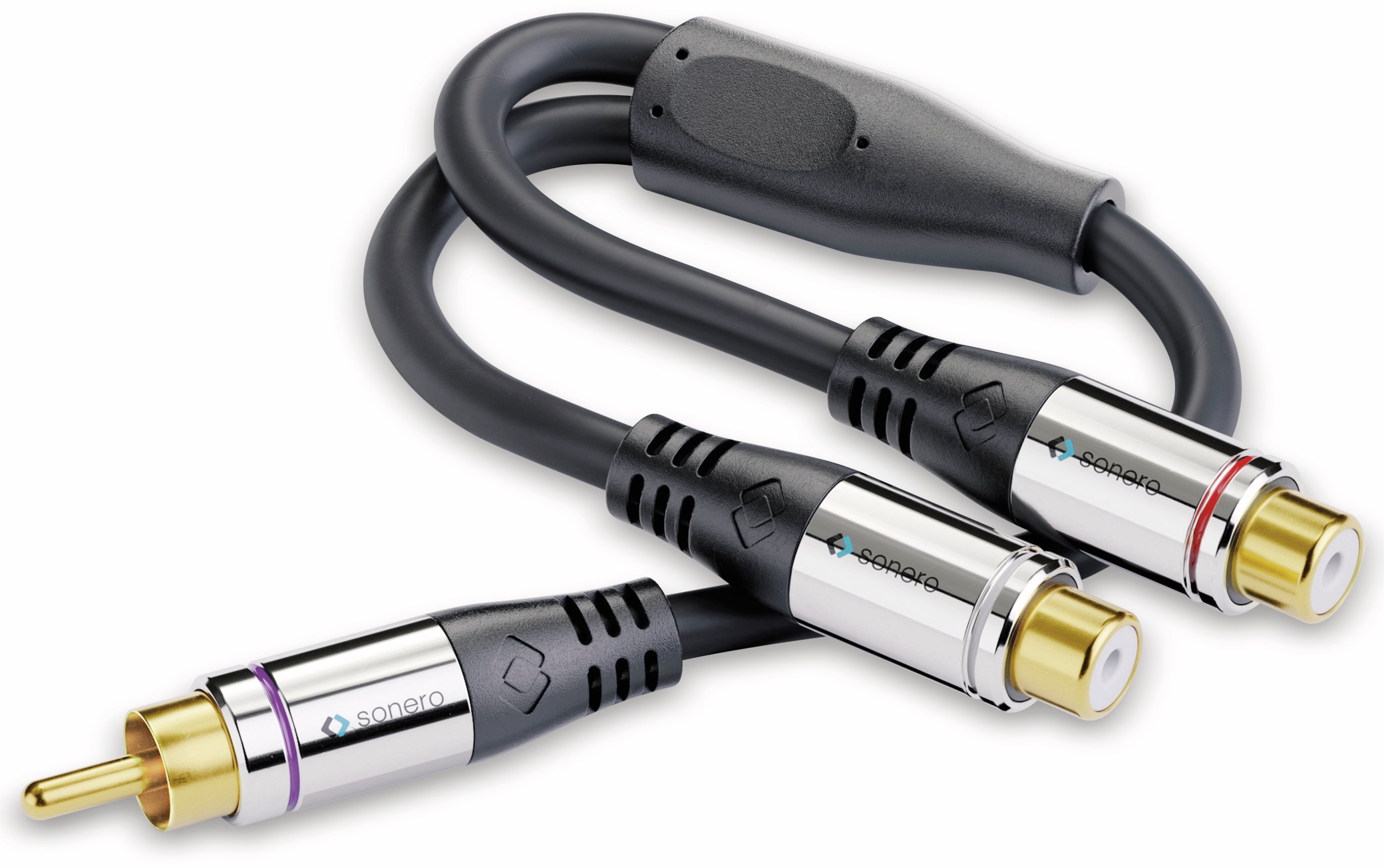 SONERO Audioadapter 0,20 m, Chinchstecker auf 2x Cinchbuchse SONERO Audioadapter 0,20 m, Chinchstecker auf 2x Cinchbuchse