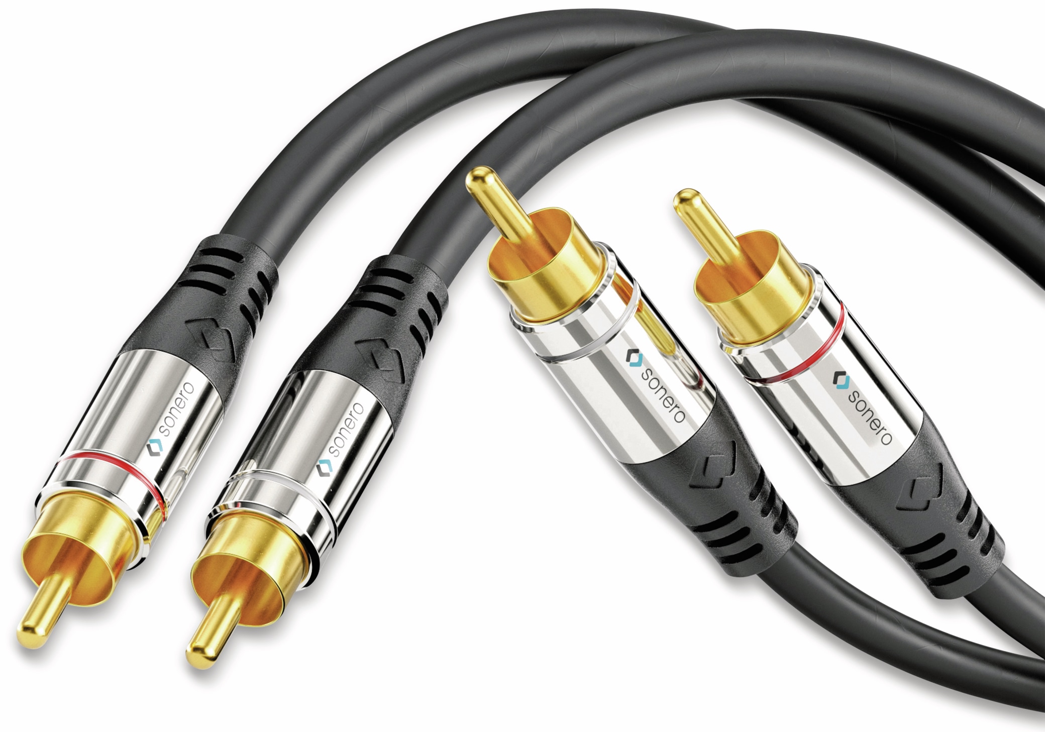 SONERO Cinchkabel Stereo, 1,50 m, schwarz SONERO Cinchkabel Stereo, 1,50 m, schwarz