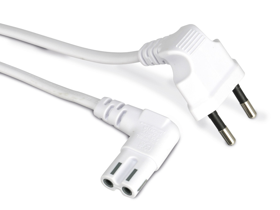 GOOBAY Euro-Netzkabel, weiß, 1 m GOOBAY Euro-Netzkabel, weiß, 1 m