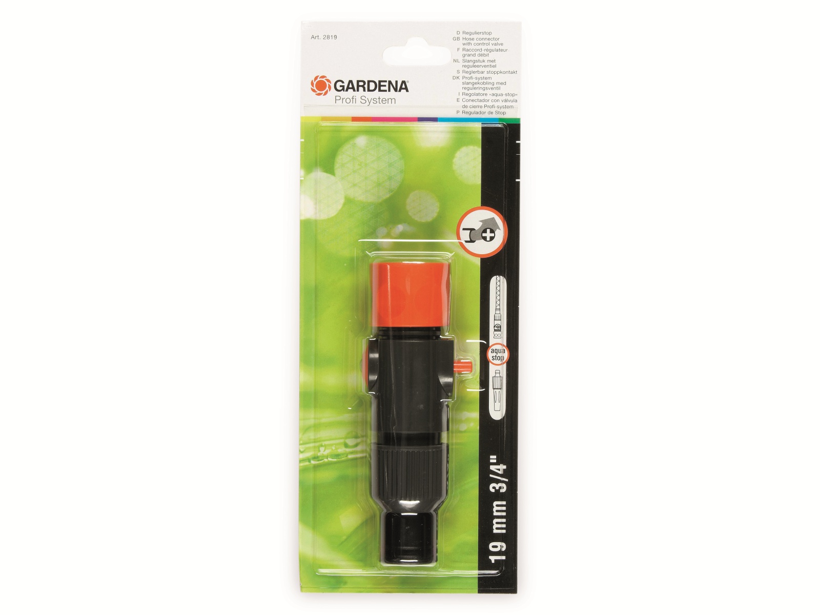 GARDENA Regulierstop 2819-20 Profi-System, 19 mm (3/4") GARDENA Regulierstop 2819-20 Profi-System, 19 mm (3/4")