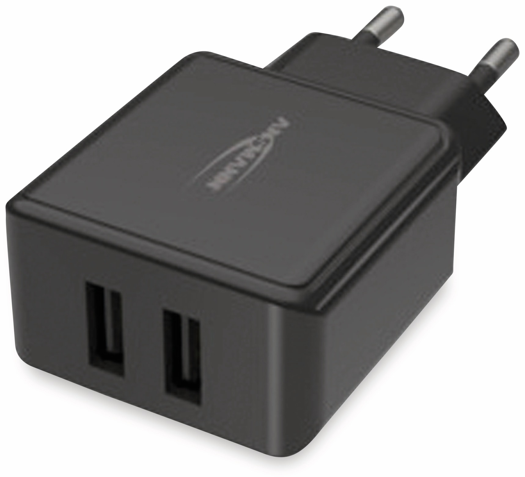 ANSMANN USB-Ladegerät HC212, 5 V, 2,4 A, 2-Port, schwarz ANSMANN USB-Ladegerät HC212, 5 V, 2,4 A, 2-Port, schwarz