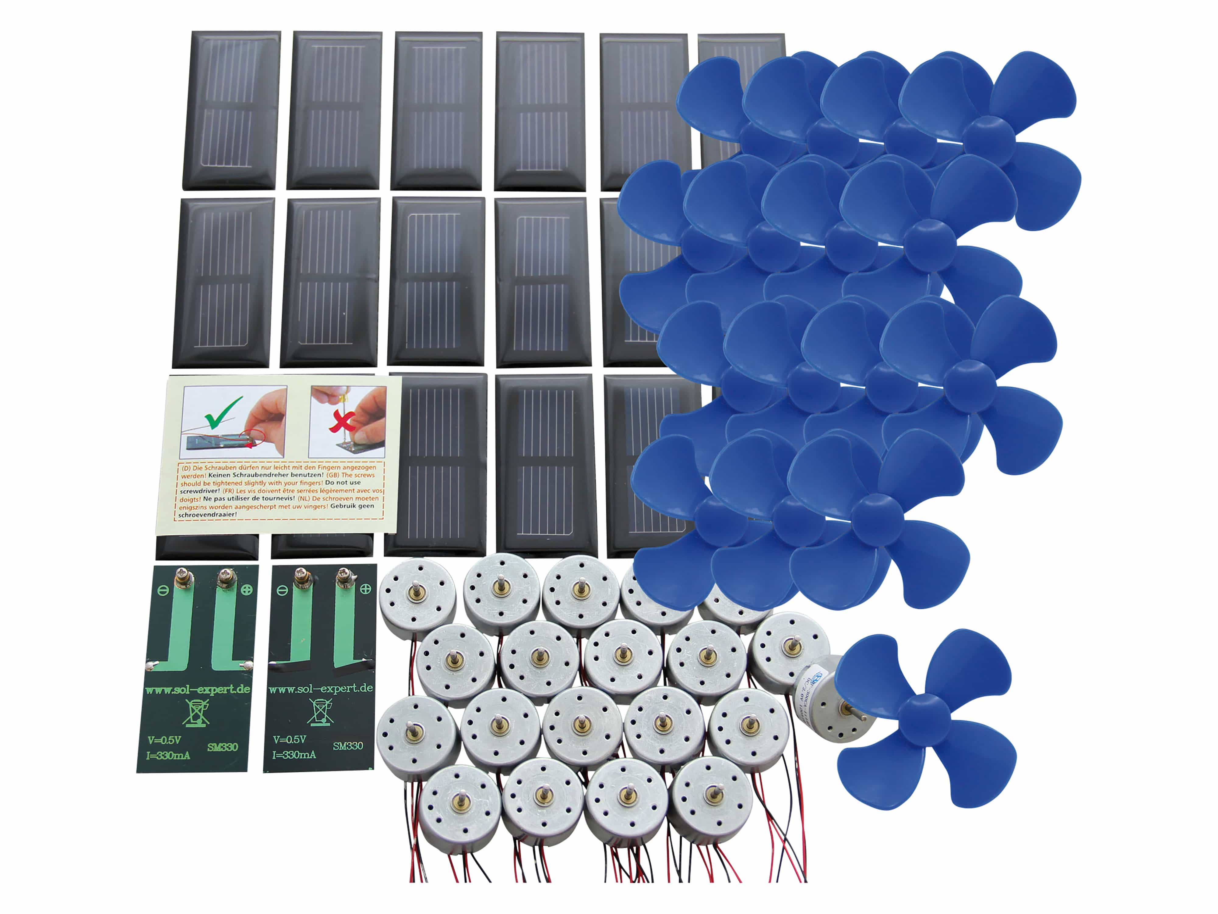 SOL-EXPERT Klassensatz Solarantrieb basic l - Schraubanschluss, mit Luftschraube