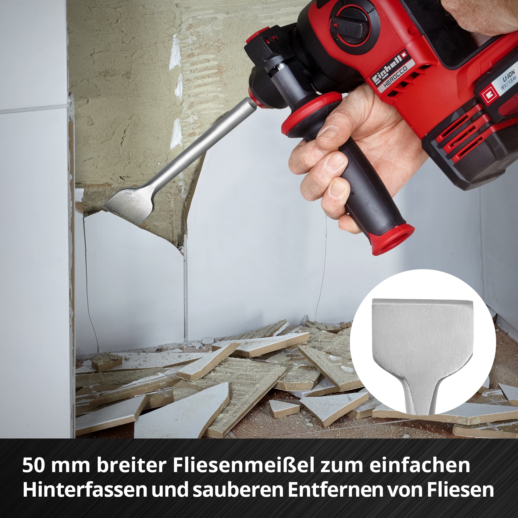 EINHELL SDS-Plus Meißel-Set 247205, 250 mm, 4-teilig EINHELL SDS-Plus Meißel-Set 247205, 250 mm, 4-teilig