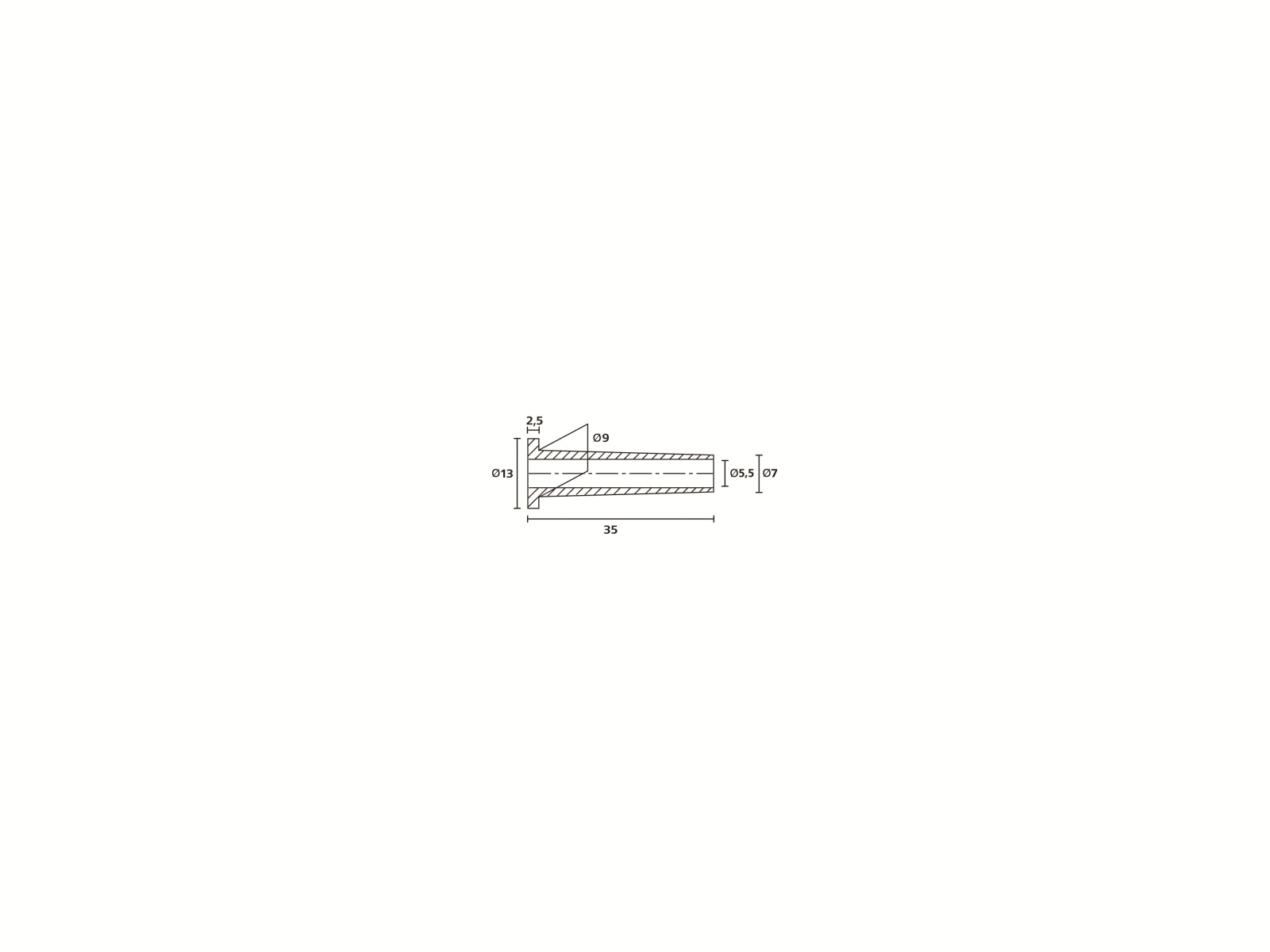 HELLERMANNTYTON Knickschutztülle, 632-01010, Schwarz, PVC, 1 Stück