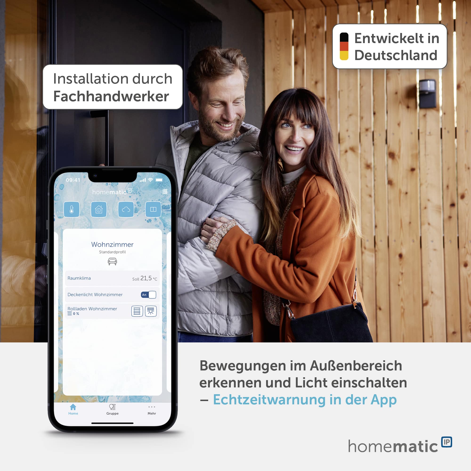 HOMEMATIC IP Bewegungsmelder mit Schaltaktor, außen, weiß HOMEMATIC IP Bewegungsmelder mit Schaltaktor, außen, weiß
